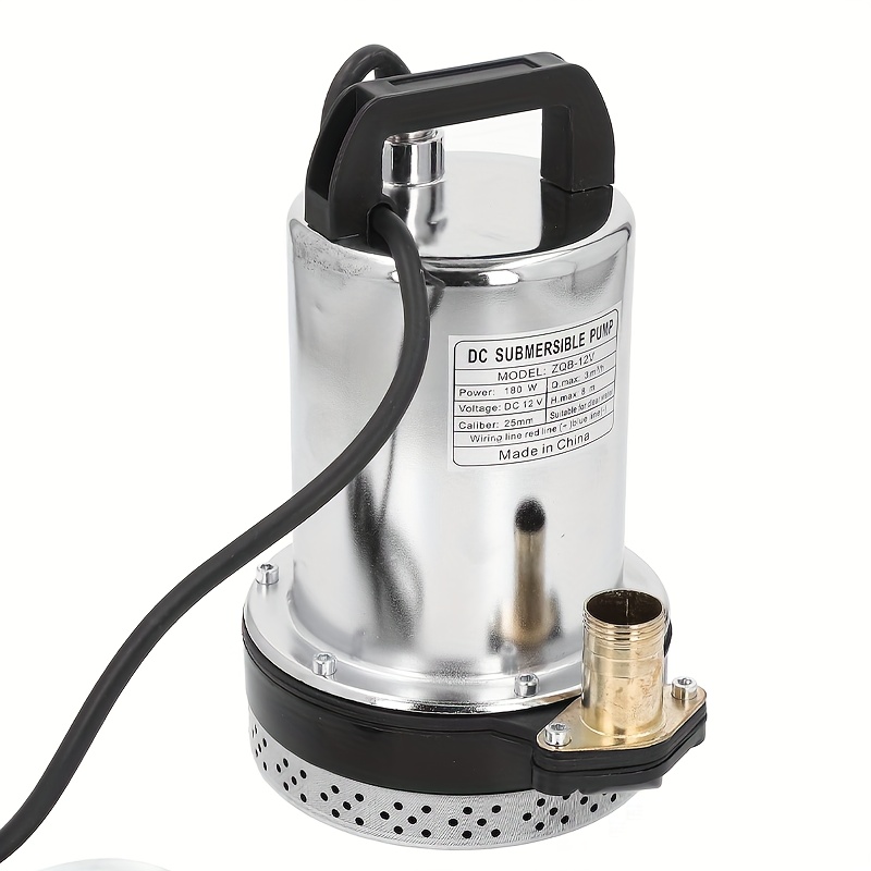       12v stainless   rv pump high   8m 1 inch outlet suitable for multi functional applications in gardens   swimming pools and   vehicles insulated handle