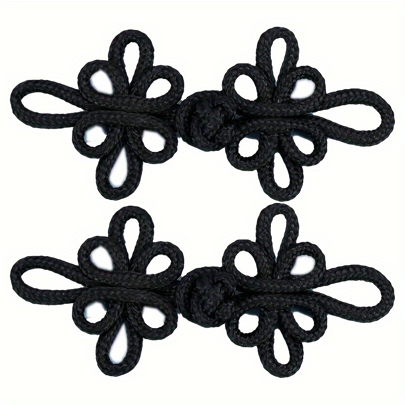 Image of 2pairs Chinese Cheongsam Button Vintage Handmade Button Knot Chinese Traditional Handmade Ornament Handmade Curtain Clothes Decoration