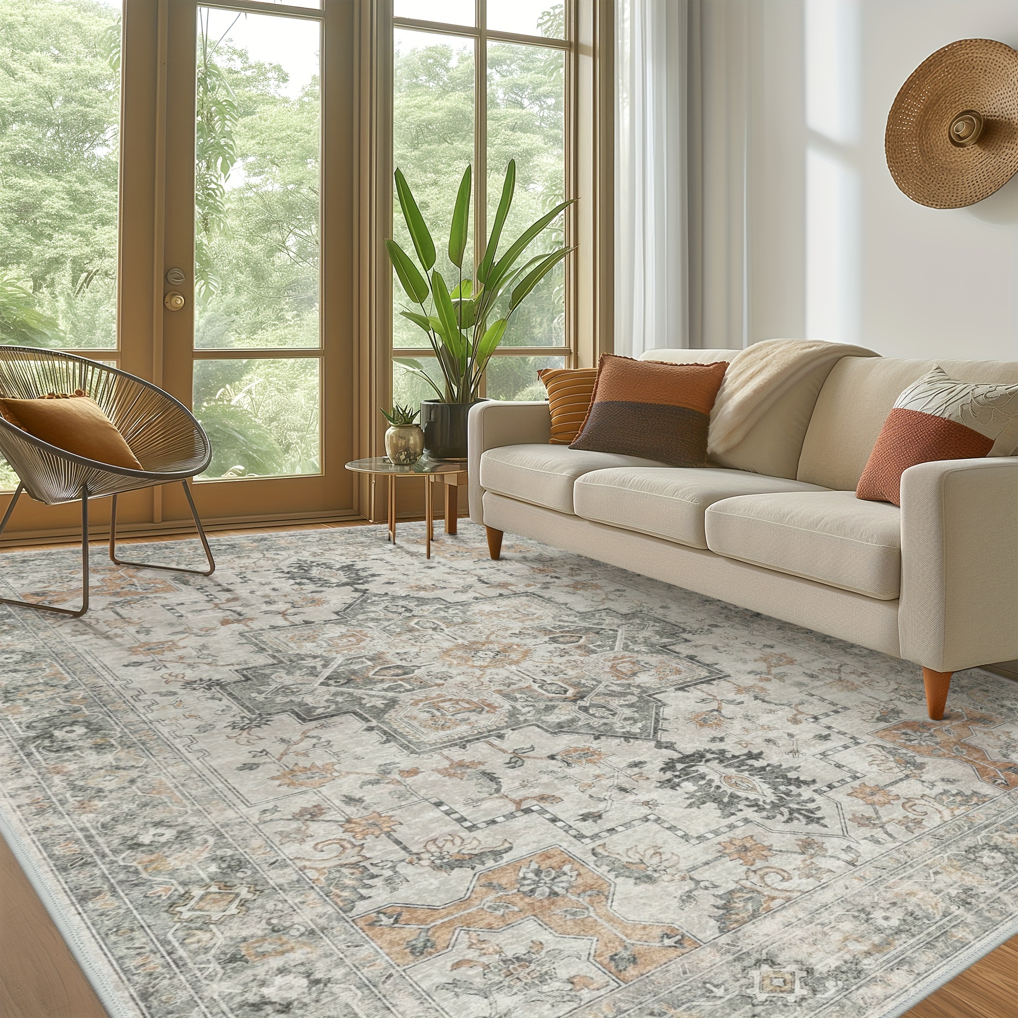 TEMU Area Rug Chenille , Low For , Dining , -