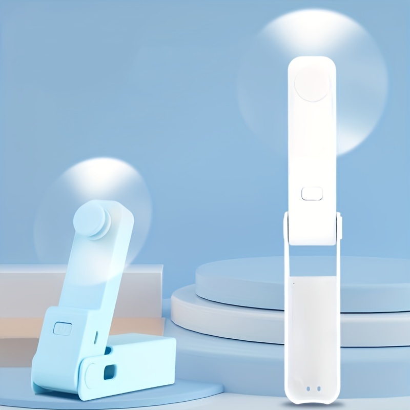 

1pc Fashion Portable Handheld Fan Usb Rechargeable Mini Pocket Fan Foldable Fan For Outdoor Travel Small Fan