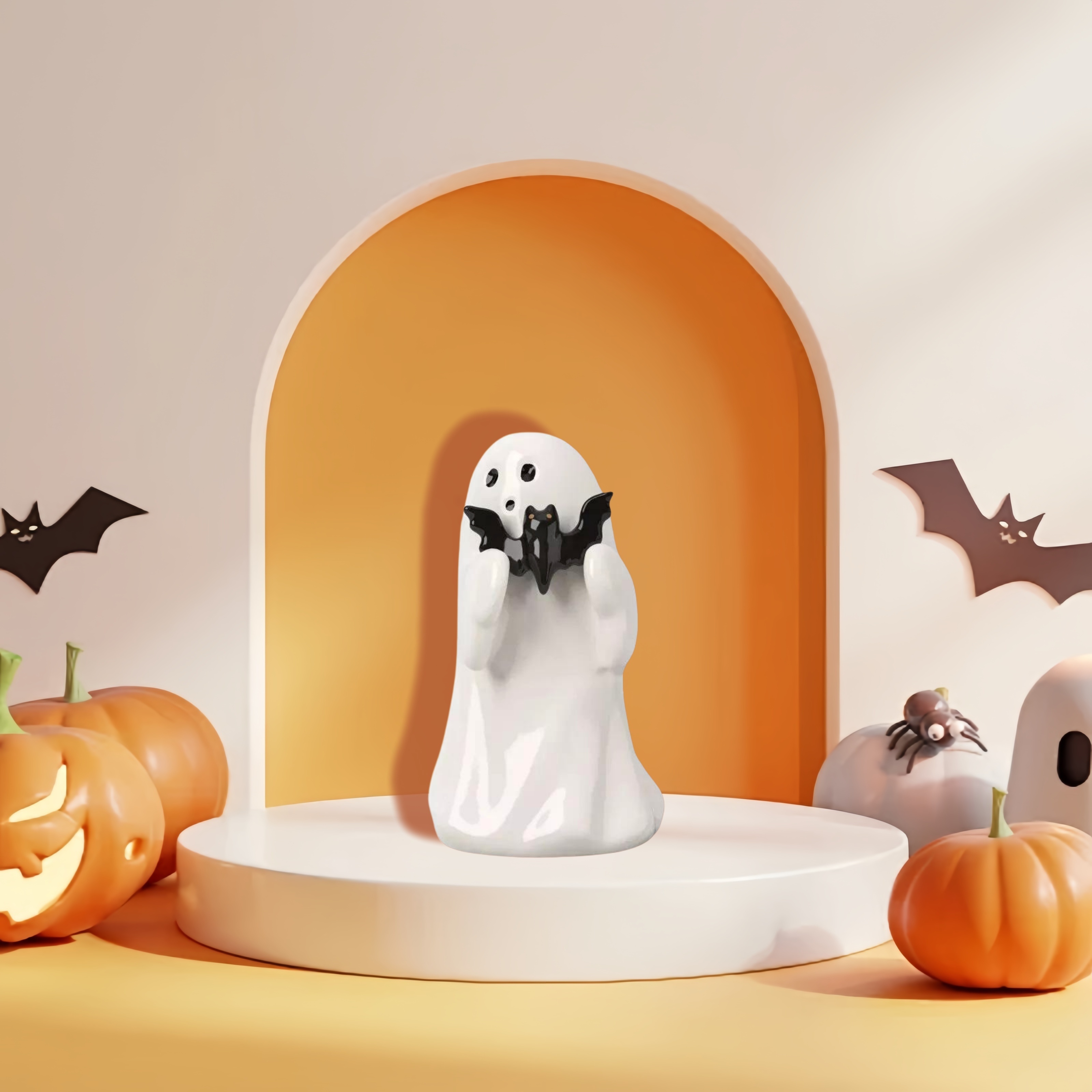 

1pc, For Halloween, A Decoration Holding A Bat, For