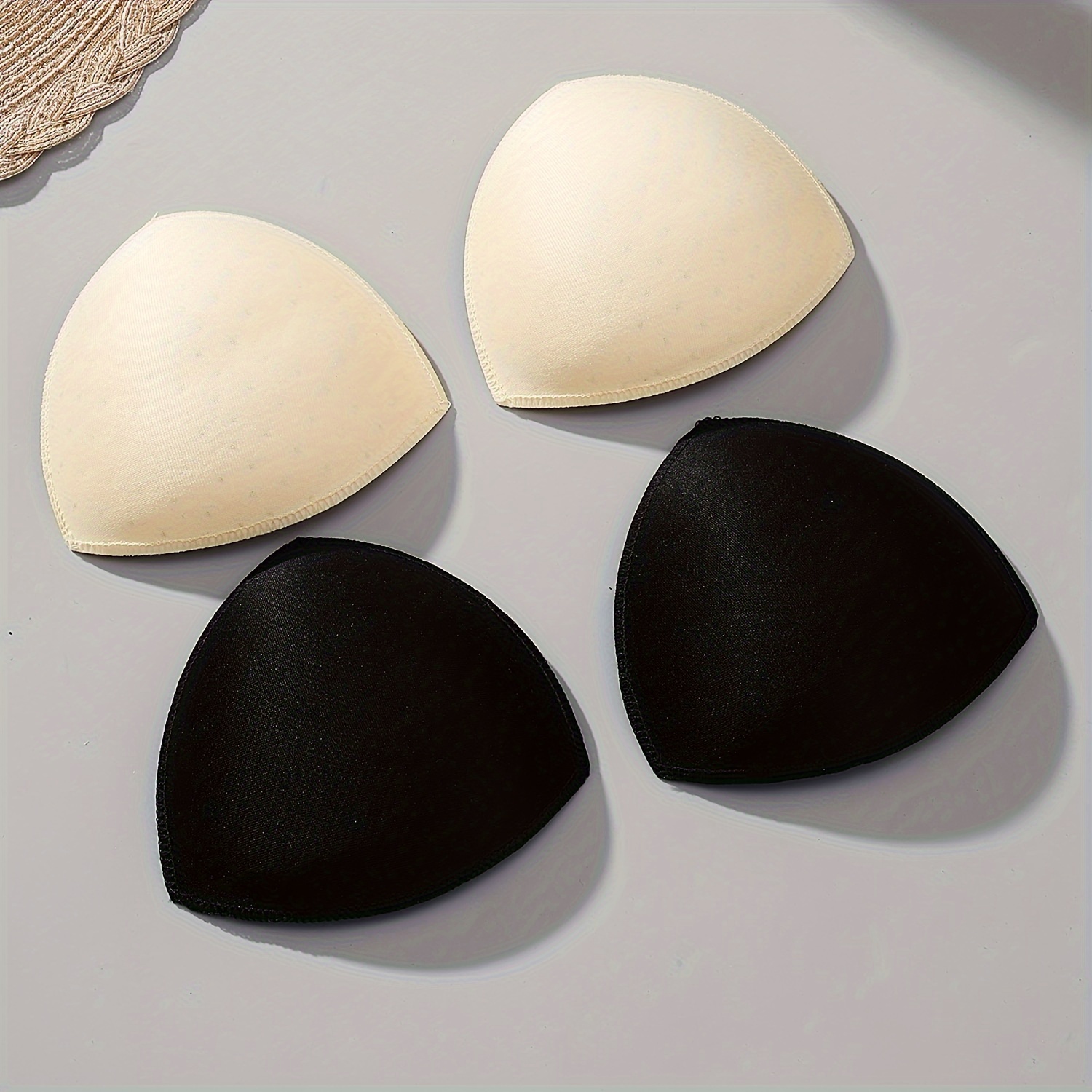 

Of Sponge Bra Inserts, Underwear Pads, Cup Inserts, Cup Triangles With Breathable Holes And Hemmed