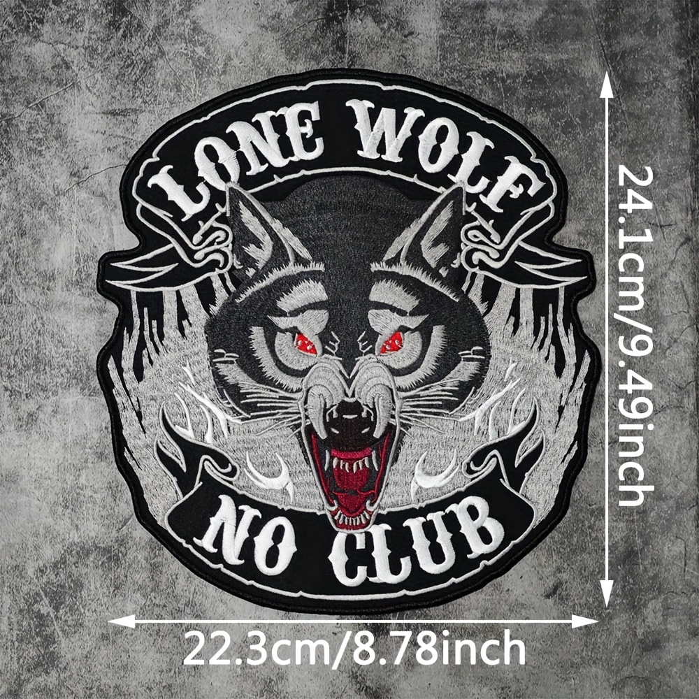 Wolf Motiv Aufnäher – Ca. 9x6 Cm, Zum Aufbügeln Oder Nähen, Mit Klebefolie, Hohe Farbbrillianz
