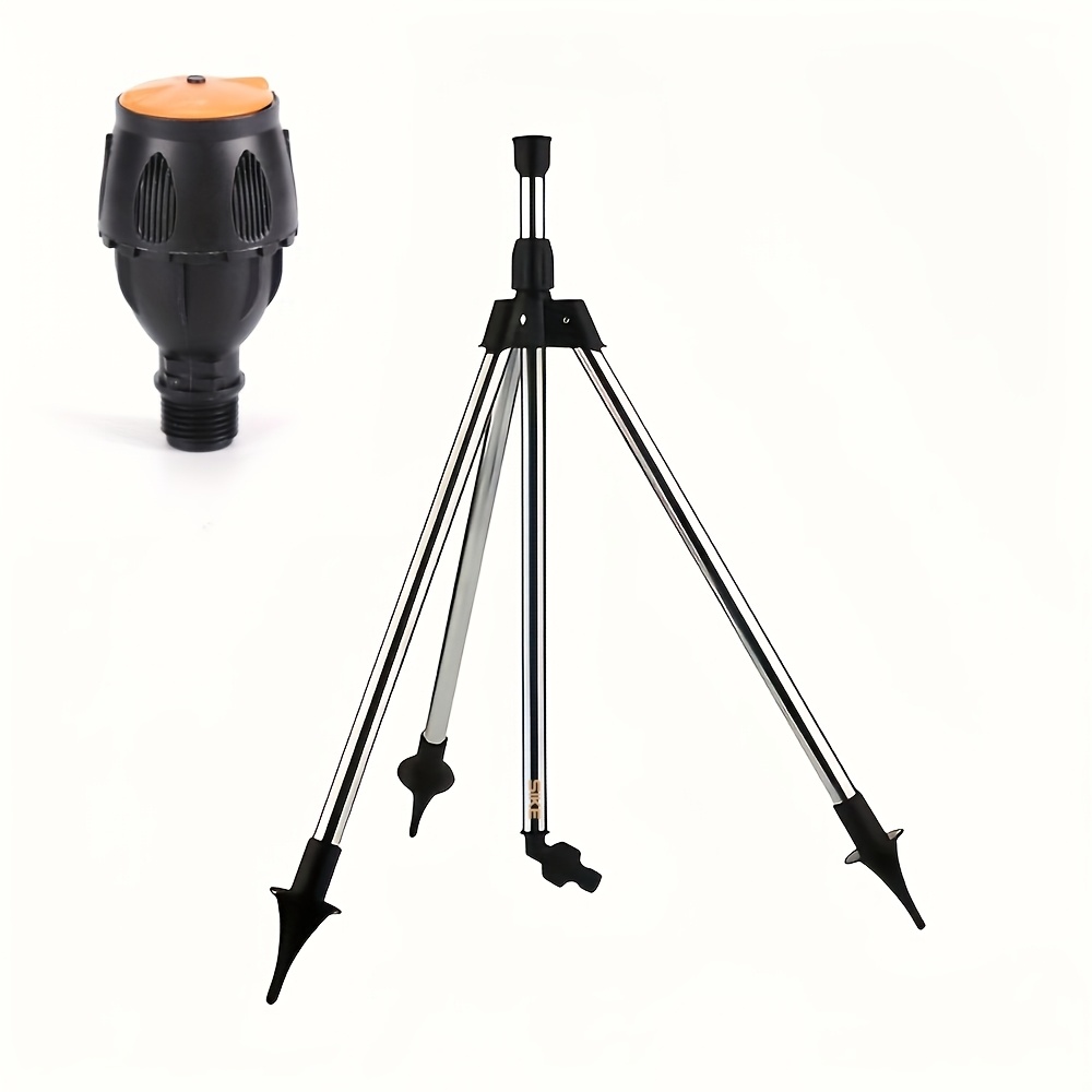 360° Rotating Tripod Garden Sprayer With Nozzle, Manual Metal Lawn Sprayer For Large Area Coverage, Height Adjustable, Portable And Durable For Efficient Yard Maintenance