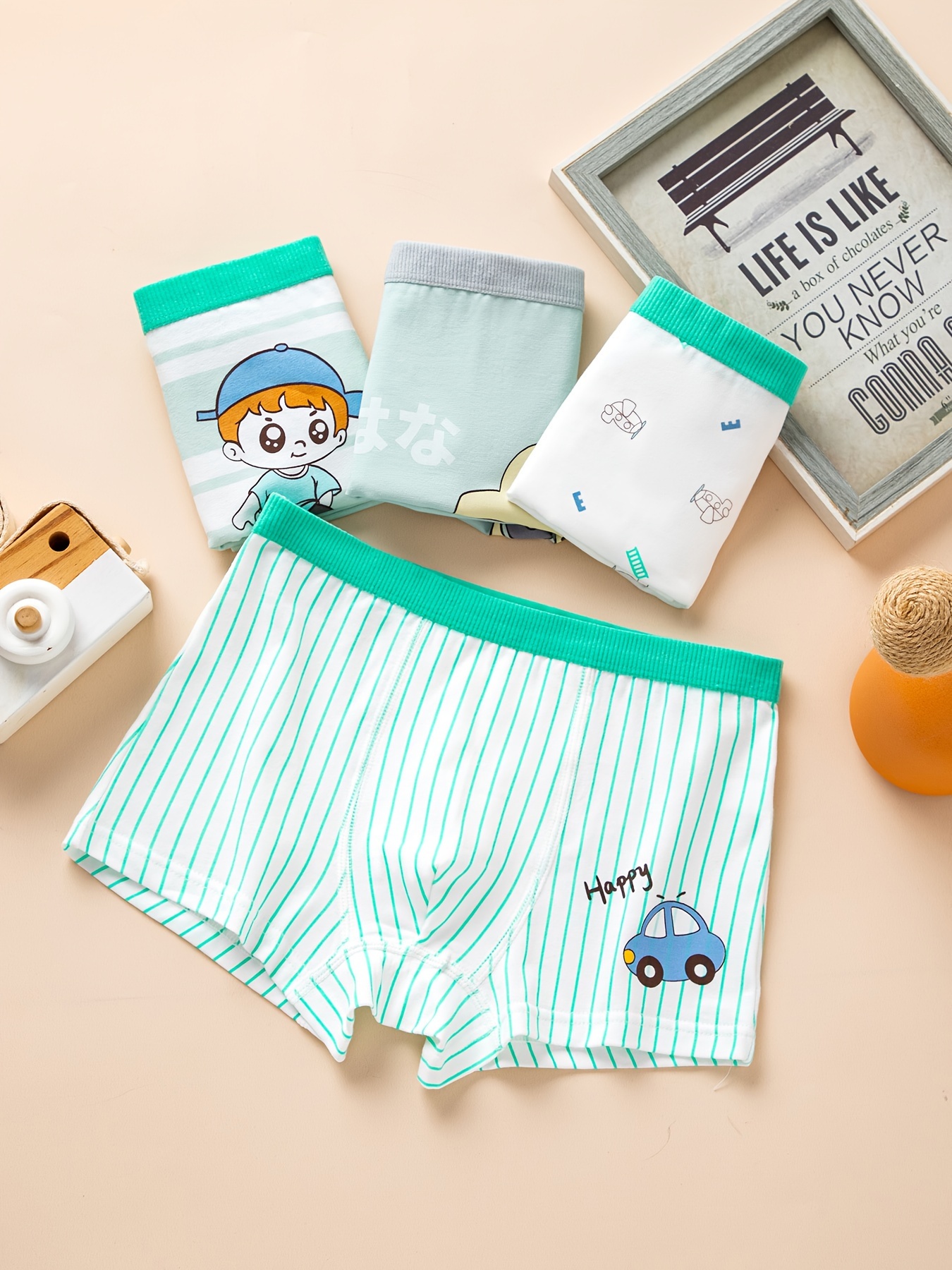 Boy's Breathable Boxer Briefs Cartoon Pattern Underwear - Temu Canada