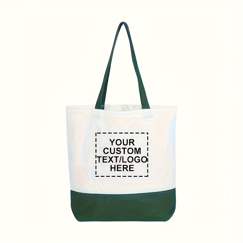 10pcs Custom Canvas Tote Bags with Personalized Patchwork