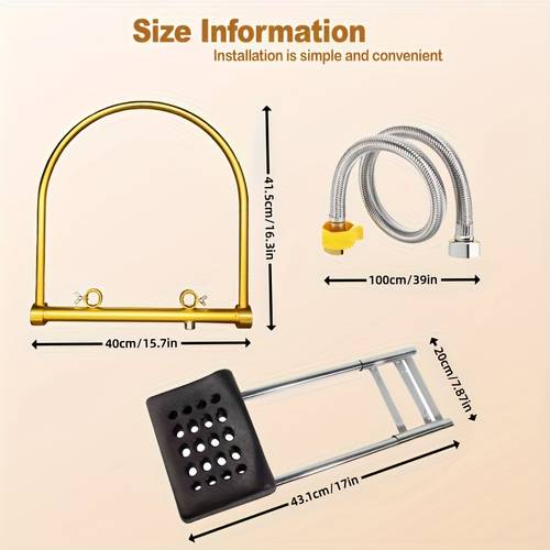 water circulation head spa equipment with pillow water circulation frame with 39 3 inch approximately 100 cm 304 stainless steel water hose shampoo bed additions suitable for hair salon massage shower