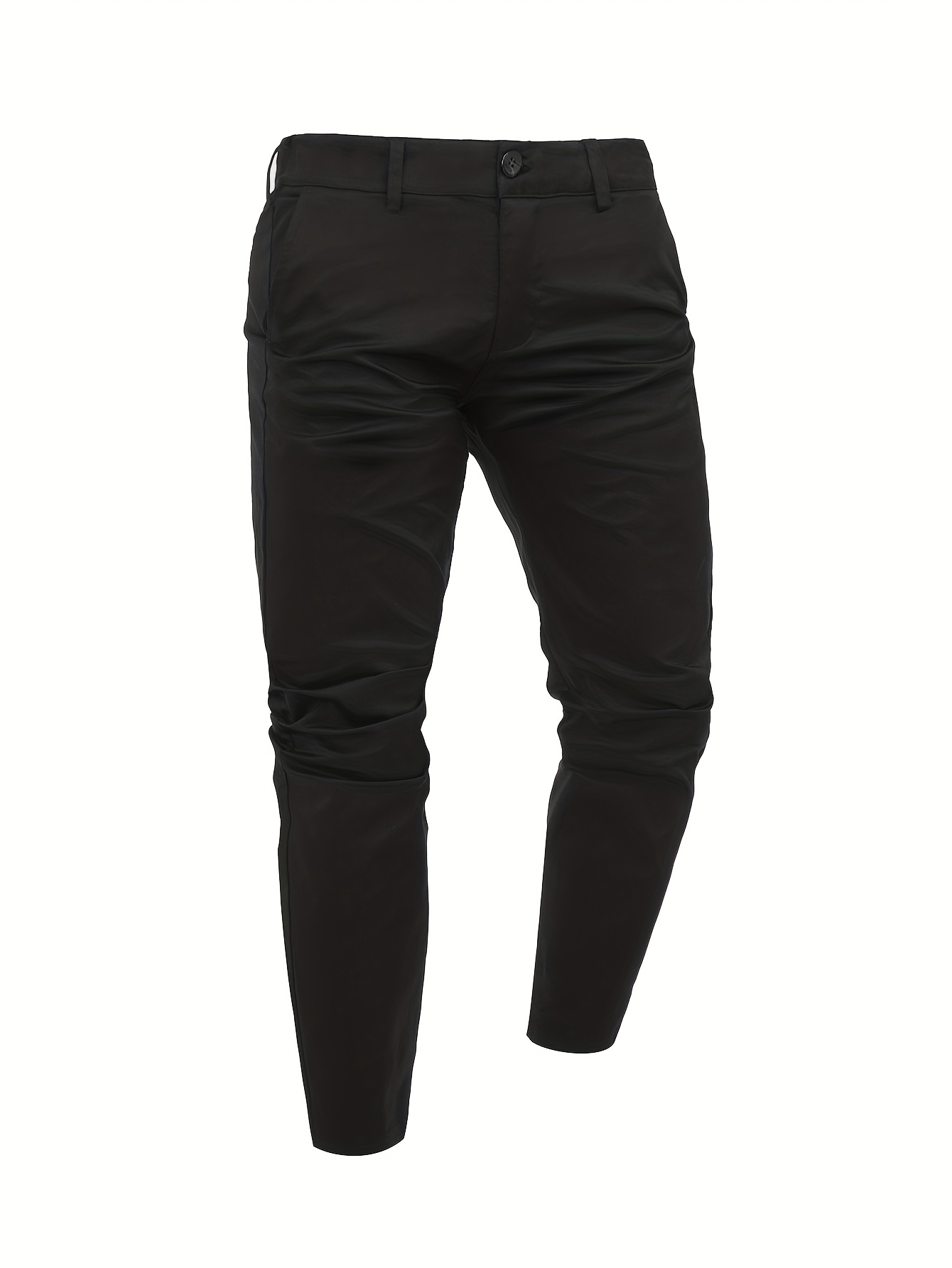 pantalones vestir elegantes hombre color negro tela Temu Spain