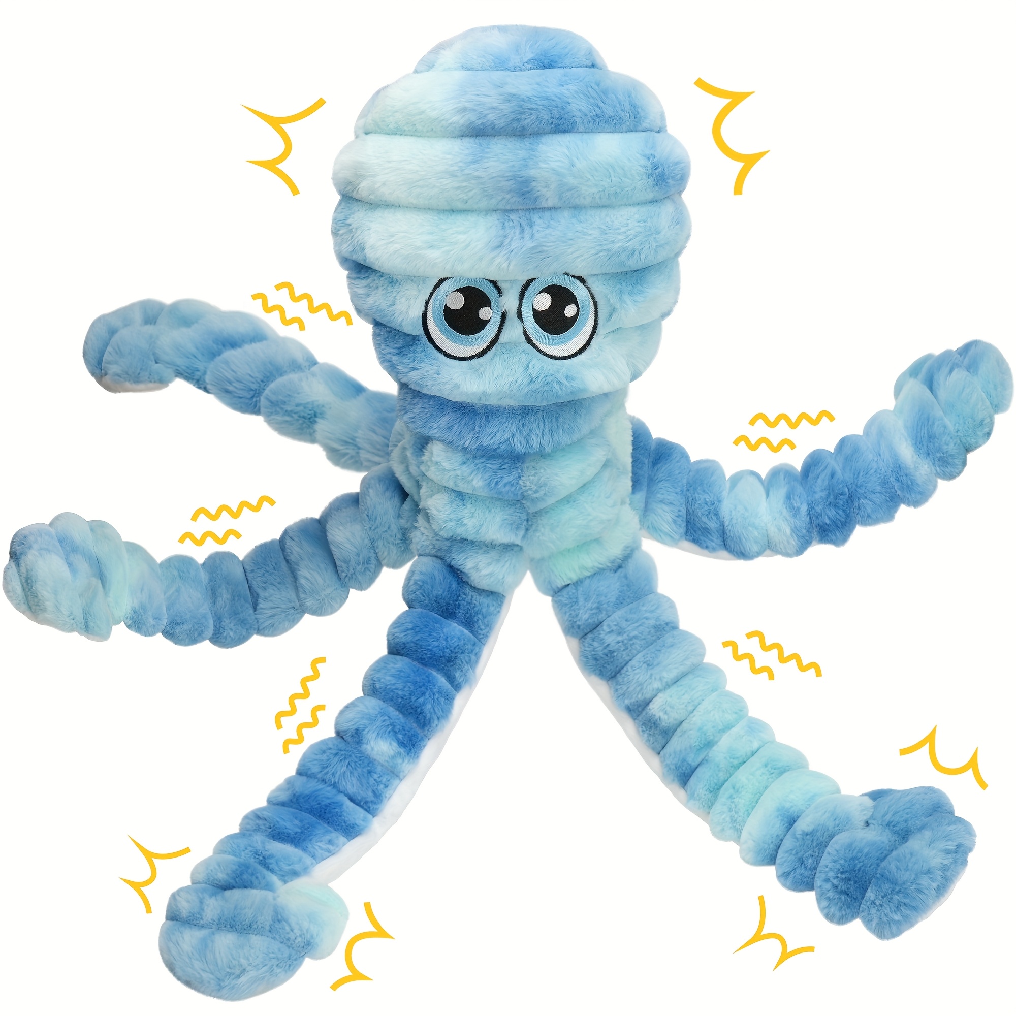 36-inch Plush Frog/octopus Dog Toys, Stuffed Dog Chew Toys, Large Dog Toys To Keep Them Busy, Interactive Dog Toys, Squeaky Dog Toys, Tug Of Toy, Crinkle Dog Toy