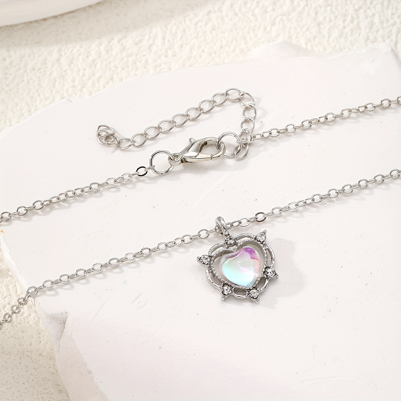 Gradient Heart Necklace for Daily Wear and Gifting