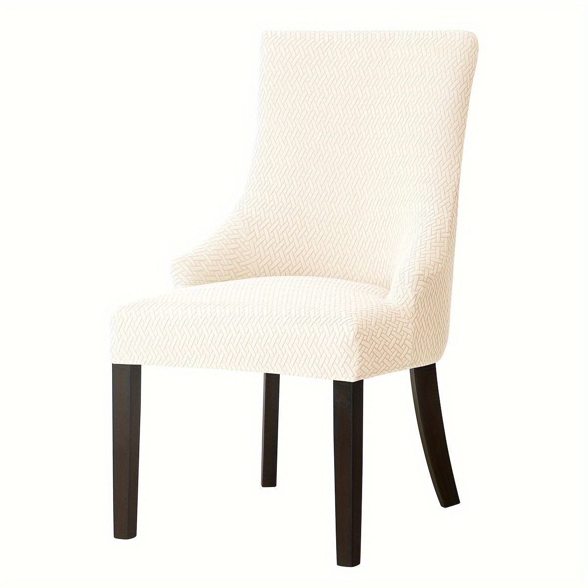 TEMU 1pc Jacquard Stretch Chair Slipcovers, Dining Chair Cover, Furniture Protective Cover, For Dining Room Living Room Office Home Decor