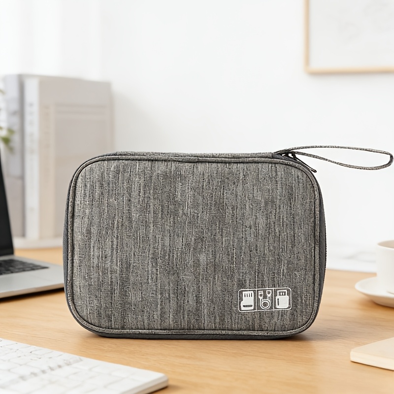 Travel Cable Organizer And Electronic Accessory Bag - A Multifunctional Pocket-sized Tech Gear Pouch, Ideal For , Memory Cards, Usb Data Cables, Headphones, Etc. - Essential For Travel And Office Use