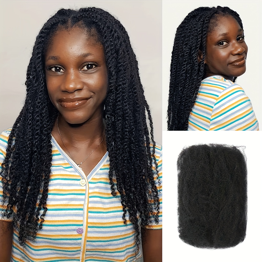 

Lolely Dream 30g Unisex-adult Afro Human Hair Bulk, For Micro /twists/braids/repair, Brazilian Hair For Dreadlock Extensions