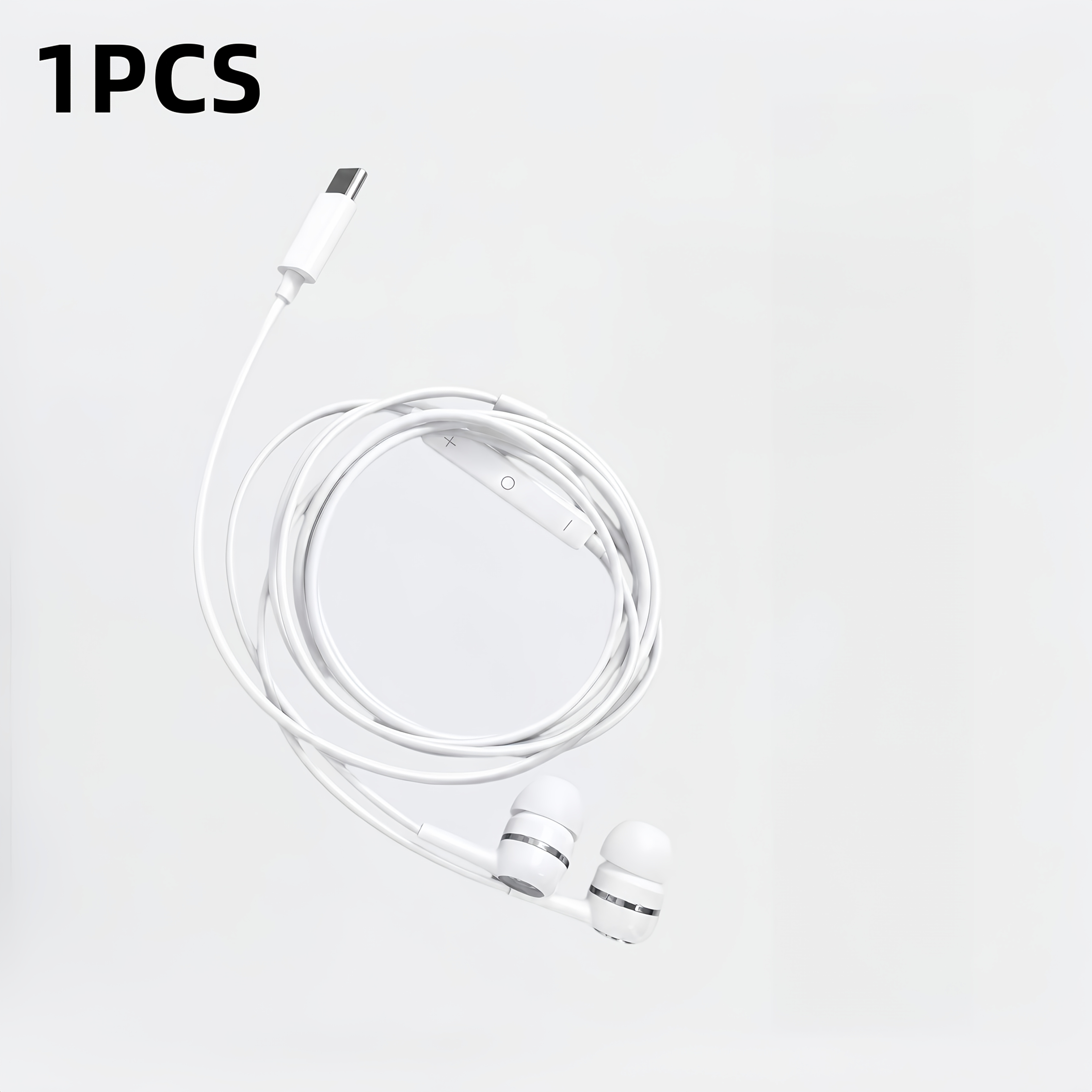 TEMU Suitable For , Xiaomi, Huawei, And , Fully Compatible With Type-c Ports. Digital Version With Microphone, Wired Earphones