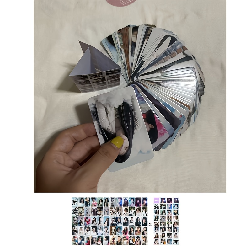 TEMU 60 tarjetas + 32 pegatinas, pegatinas periféricas y tarjetas fotográficas de la serie I-L-L-I-T, aptas para usar como marcapáginas, decoraciones