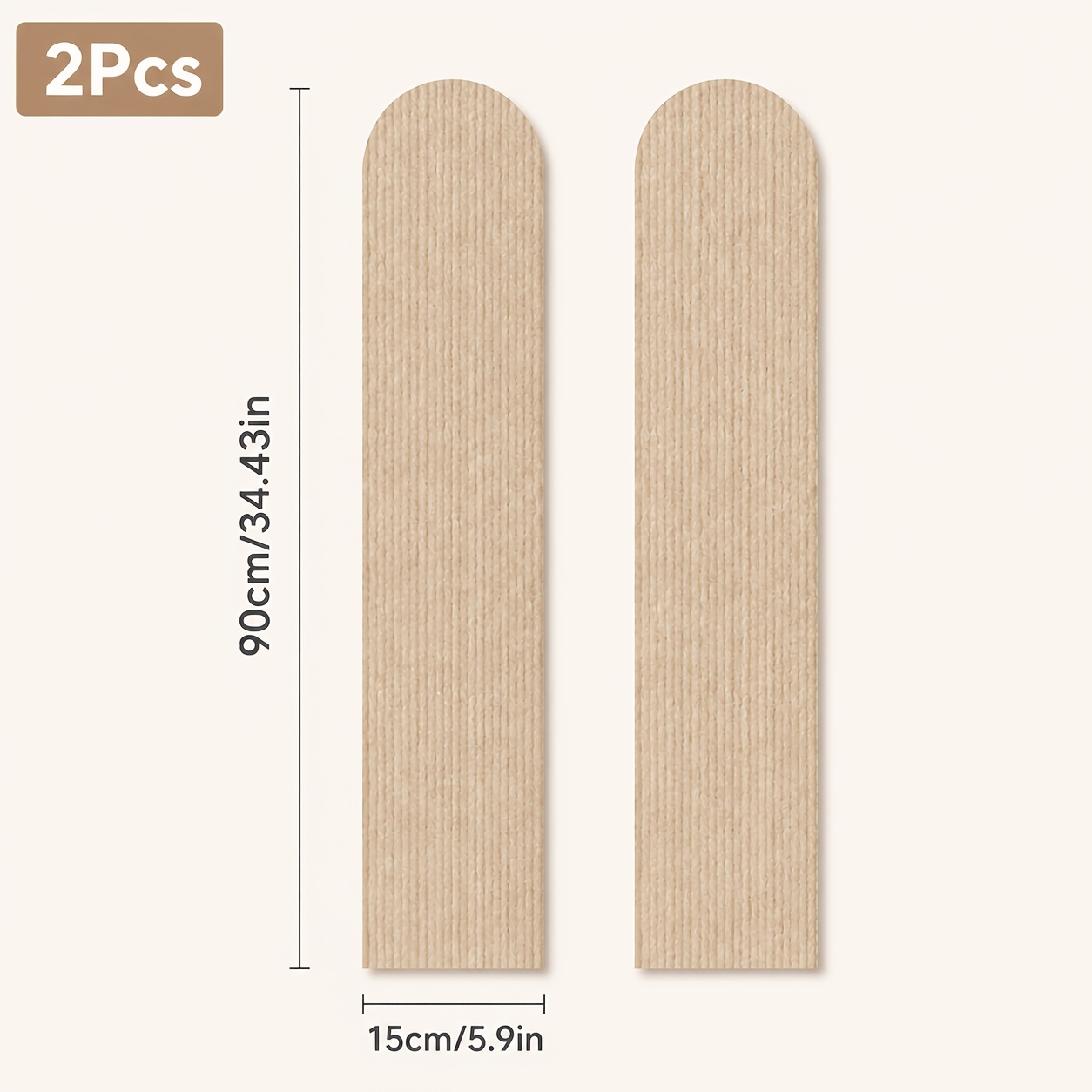TEMU 2pcs Self-adhesive Cat Scratching Boards, Vertical Wall Stickers, Wear-resistant, No , Does Not Hurt Claws, Wall Protector Pad, Anti-scratch,