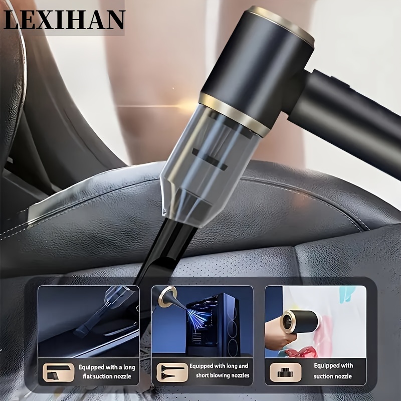 

1 Set Car Vacuum Cleaner, Mini Handheld Vacuum Cleaner, 4 In 1 Portable Vacuum Cleaner 5000pa, Mini Car Vacuum Cleaner Rechargeable Breathable Blowable Drawable For Car, Home, Office