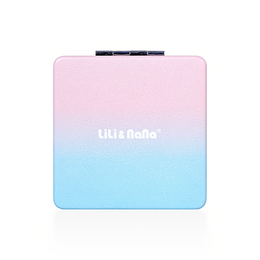 Mini Square Waterproof Double-Sided Mirror with 2X Magnification
