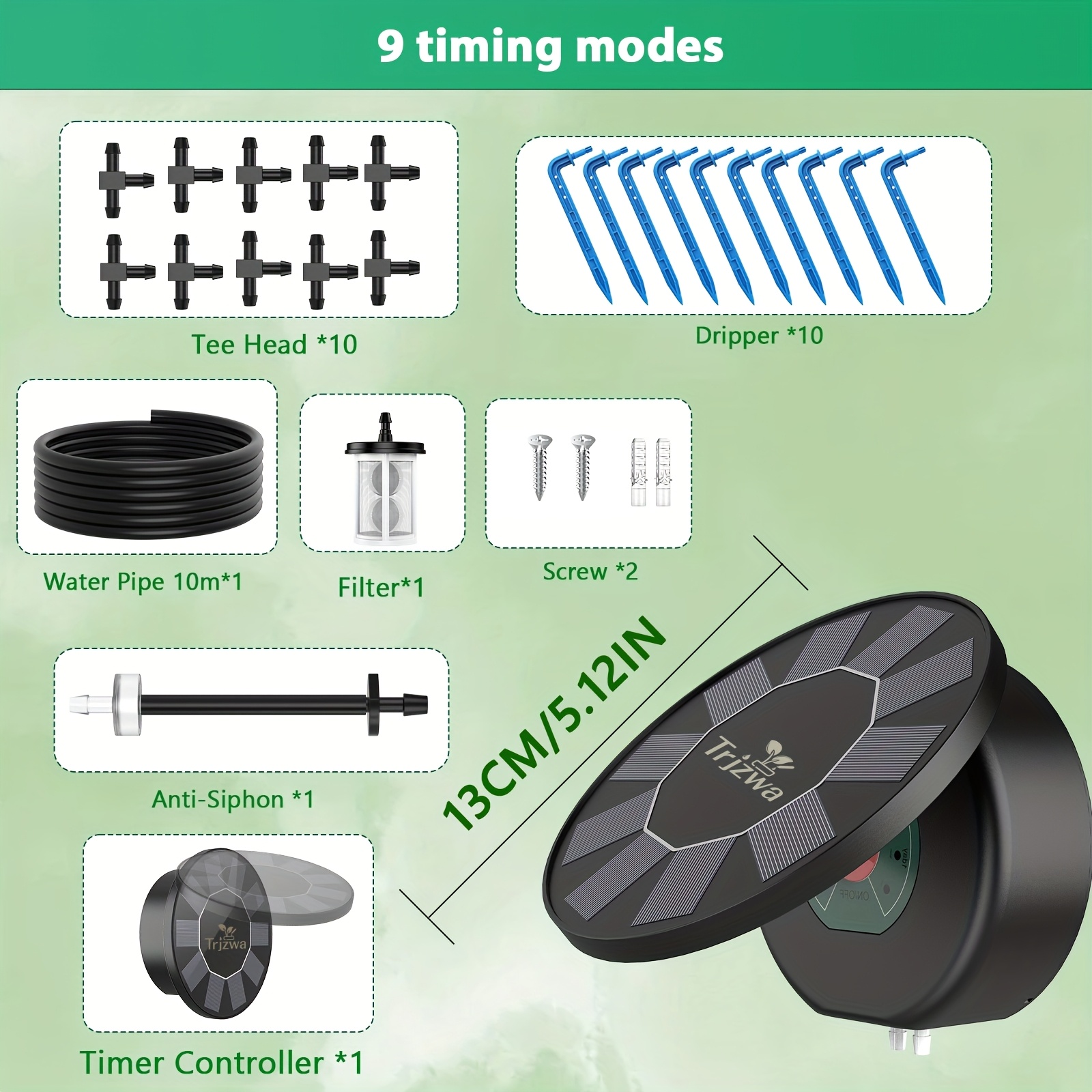 E-shop Solar Tropfbewässerungssystem Wesapor Bewässerungssystem für Garten, Solar Bewässerungsgerät Unterstützte Töpfe Pflanzen Automatisches