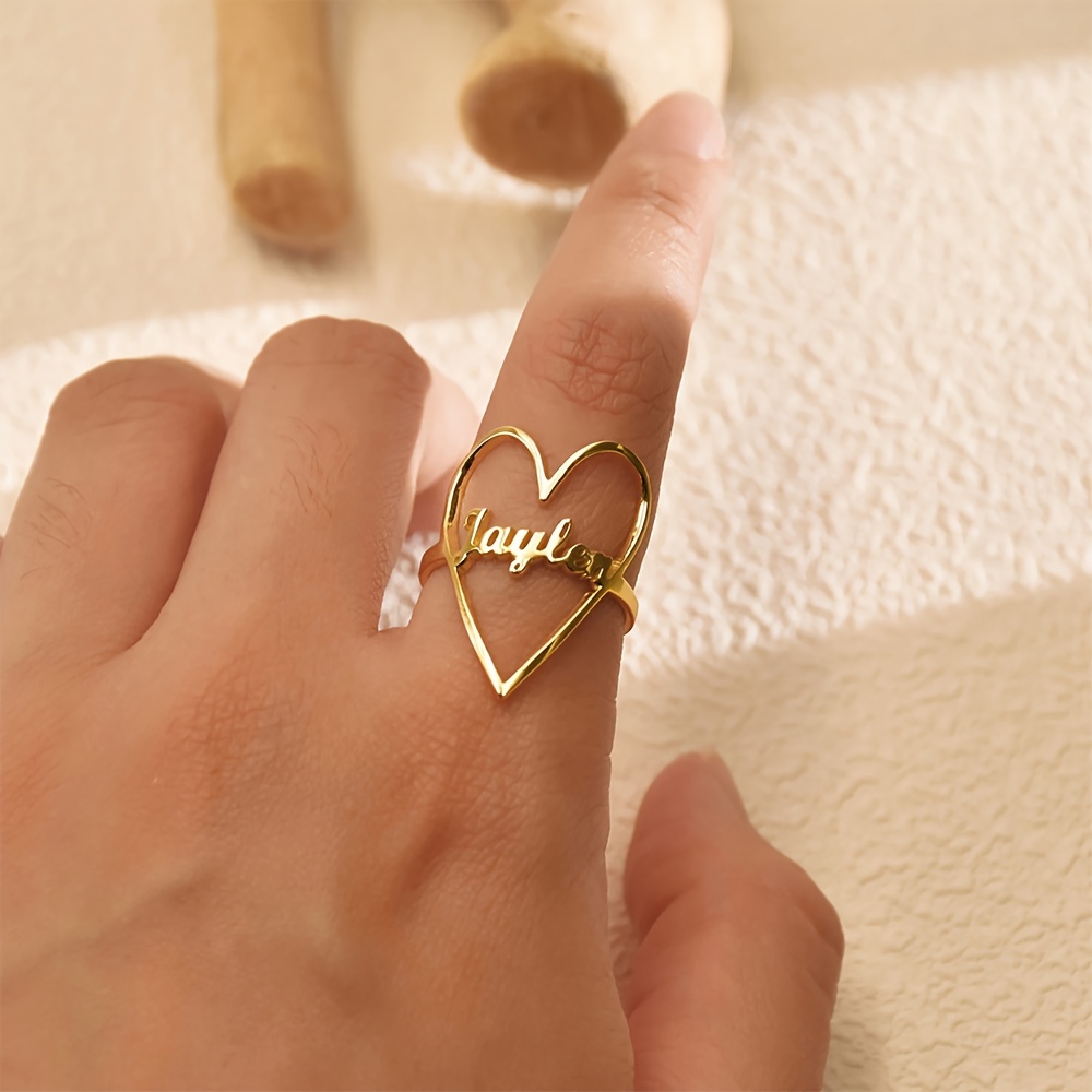 TEMU Personalized Fashion Stainless -shaped Name , Custom Jewelry Additions, Daily Matching, Unique Birthday Gift, Christmas Gift, Perfect Gift