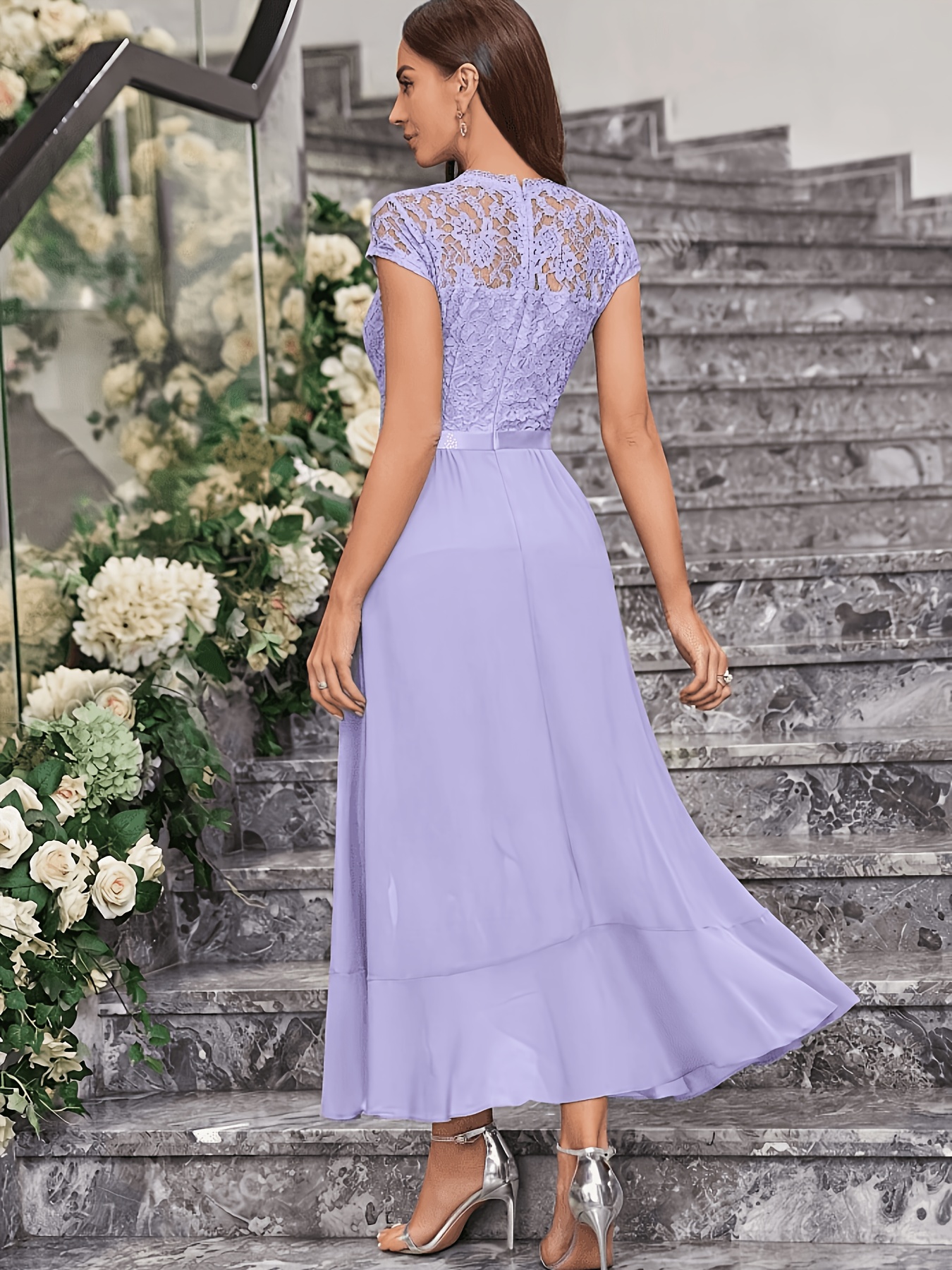 purple western bridesmaid dresses Dessy Purple and Black Bridesmaid Dresses
