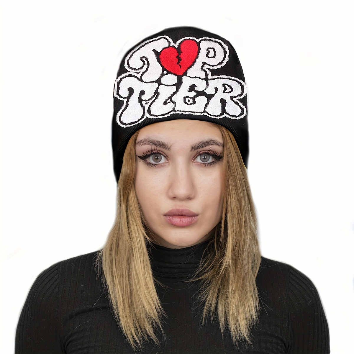 

Women Top Letter Graphic Y2k Beanie Knitted Hats Warm Winter Outdoor Caps Beanies Knitted Hat Casual