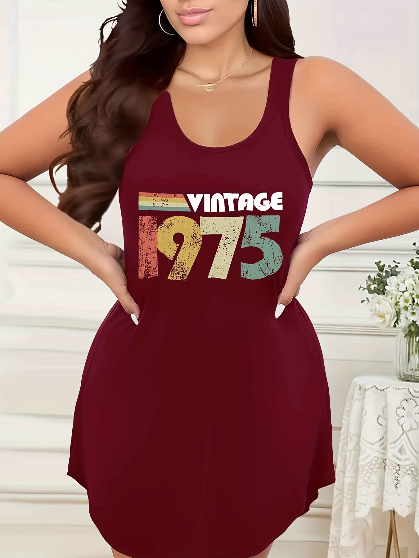 plus size womens 1975 vintage 50th birthday 50 years outfit - Temu United  Kingdom