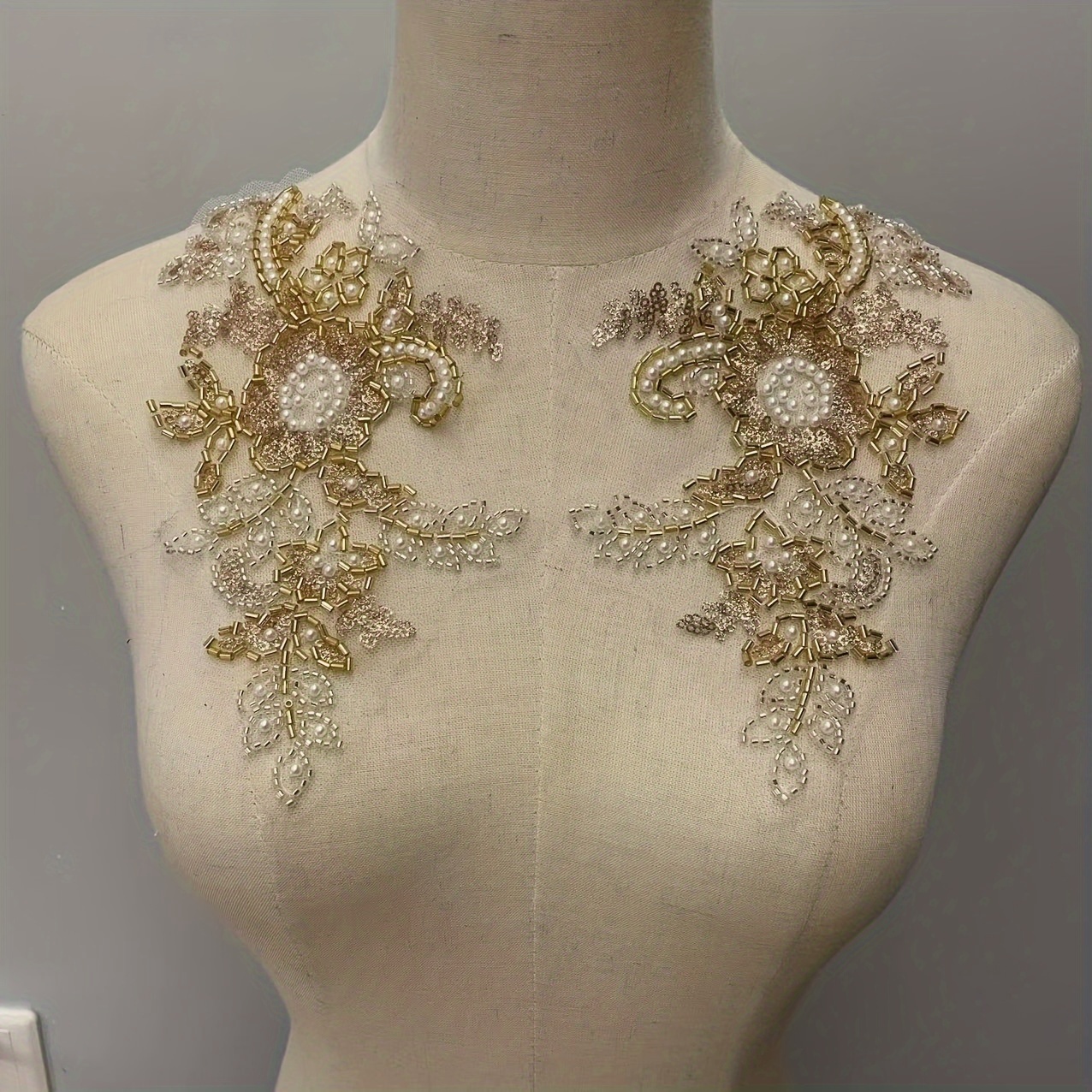 Embroidered Sequined Flowers