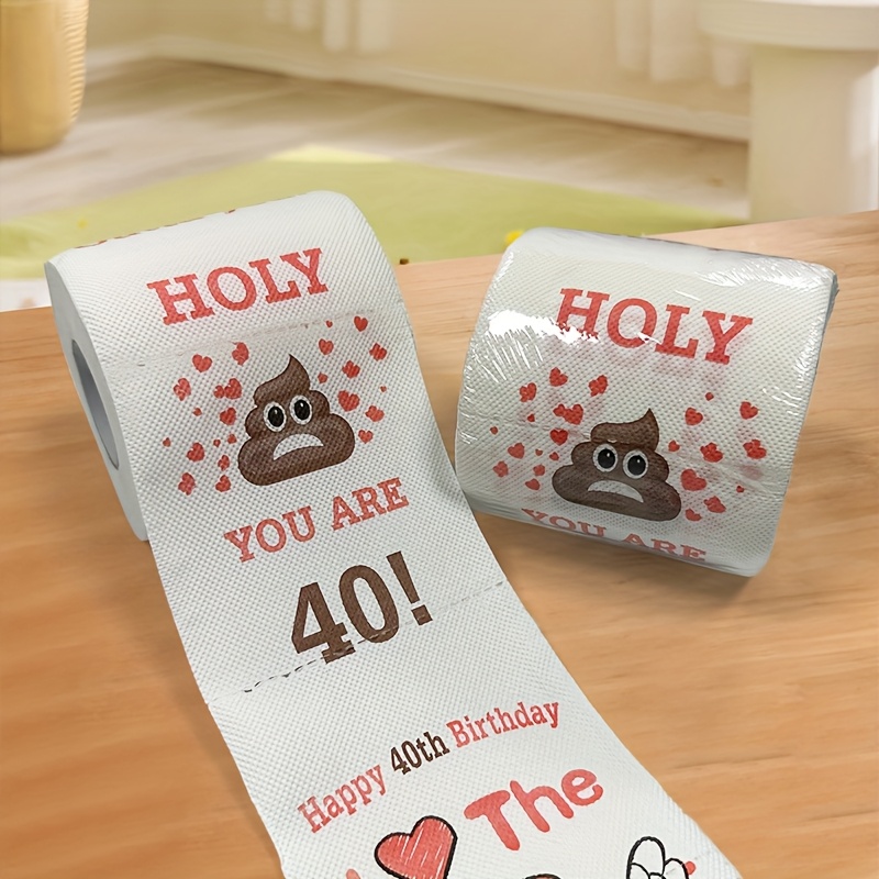 1pc angel   cartoon print toilet paper roll wood material continuous roll with multiple folds humorous bathroom decor for home use