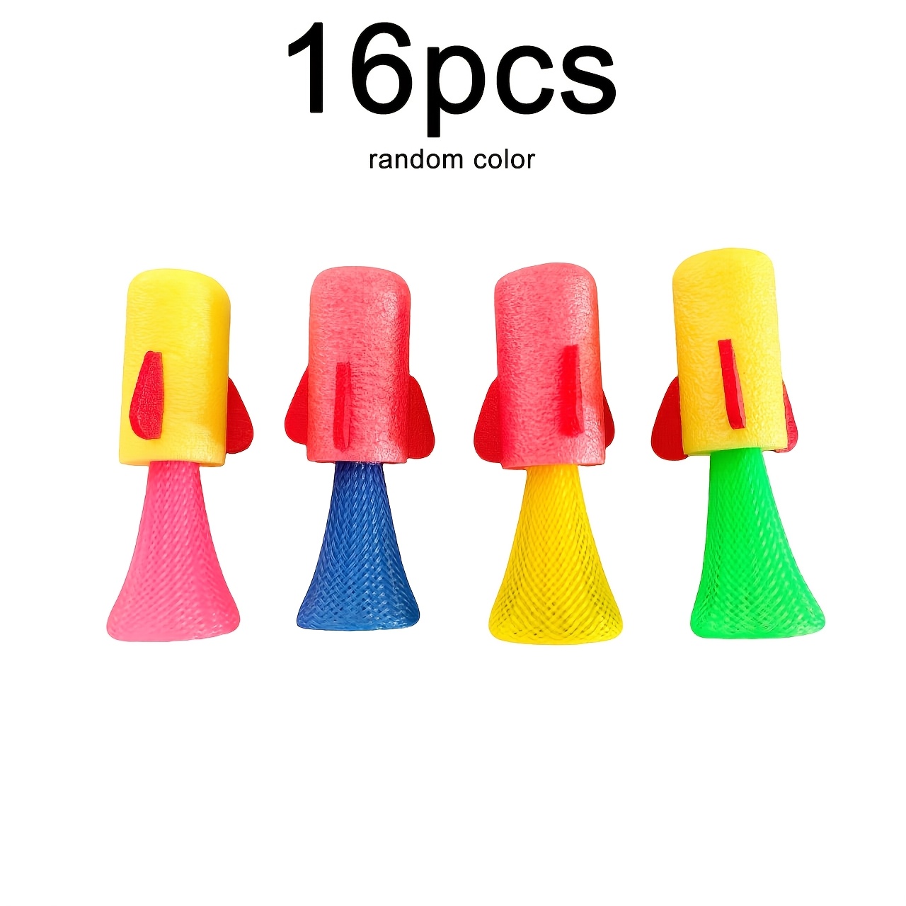 Image of 16pcs Bouncing Toy Set - Spring-powered, Safe And Non-toxic, Colorful Rocket Toys For Boys And Girls, Birthday Party Gifts, Christmas Gifts, Classroom Rewards, School Prizes Random Color