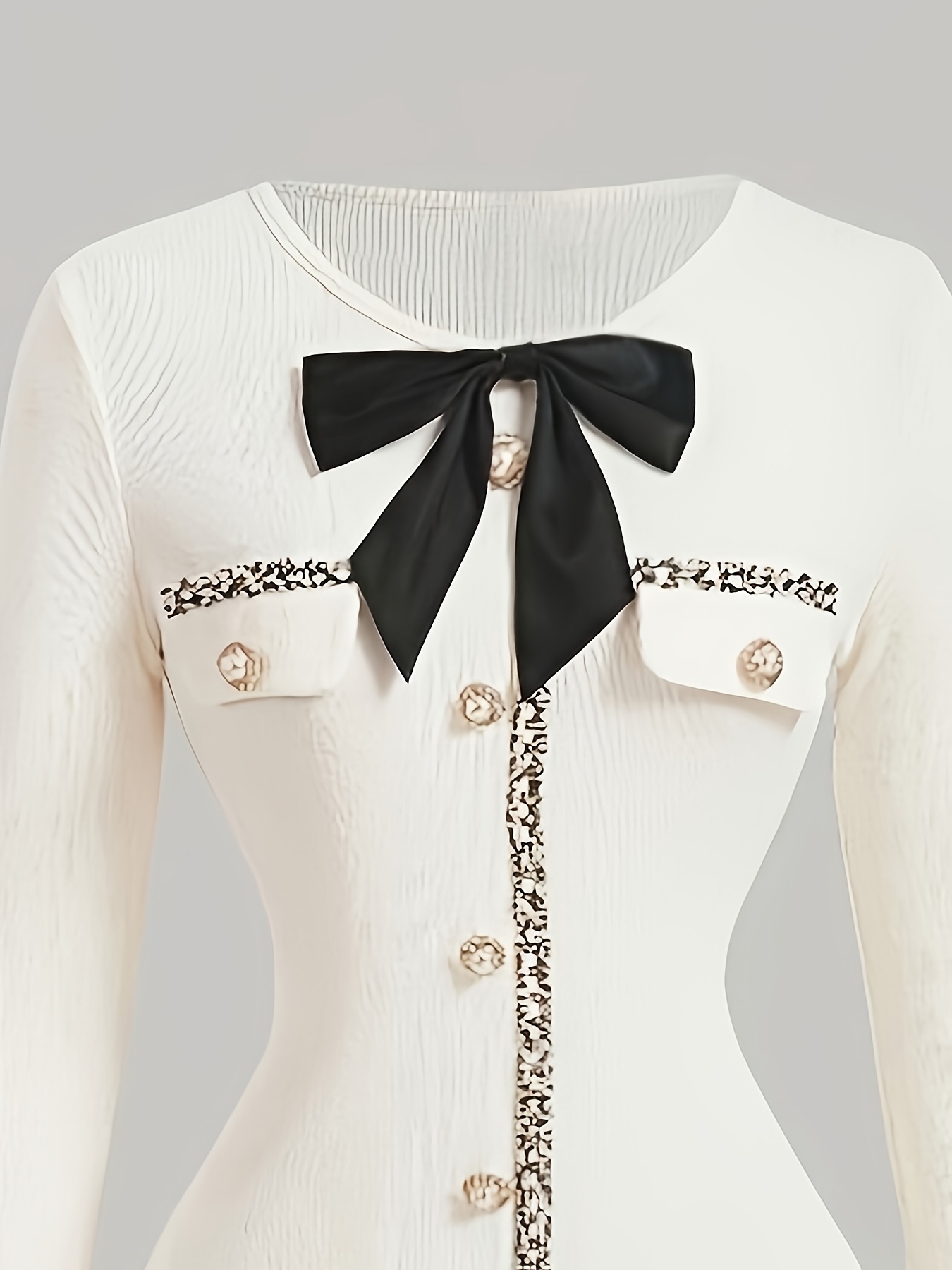 elegant long cream dress women a bow long sleeves suitable - Temu Bahrain