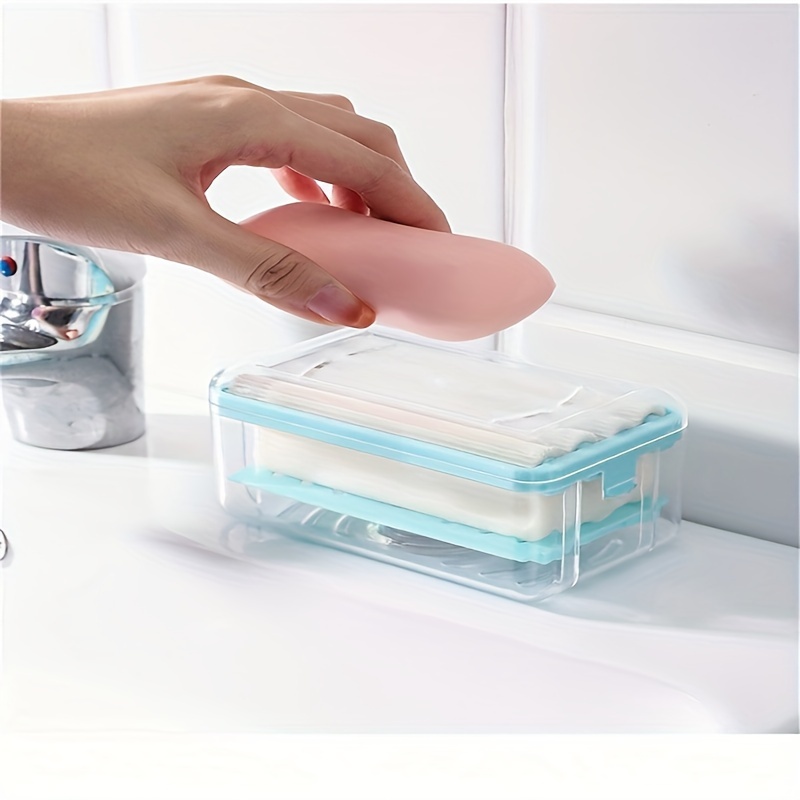 

1pc Multifunctional Dish, , Foaming Box For Bathroom , Bathroom Accessories