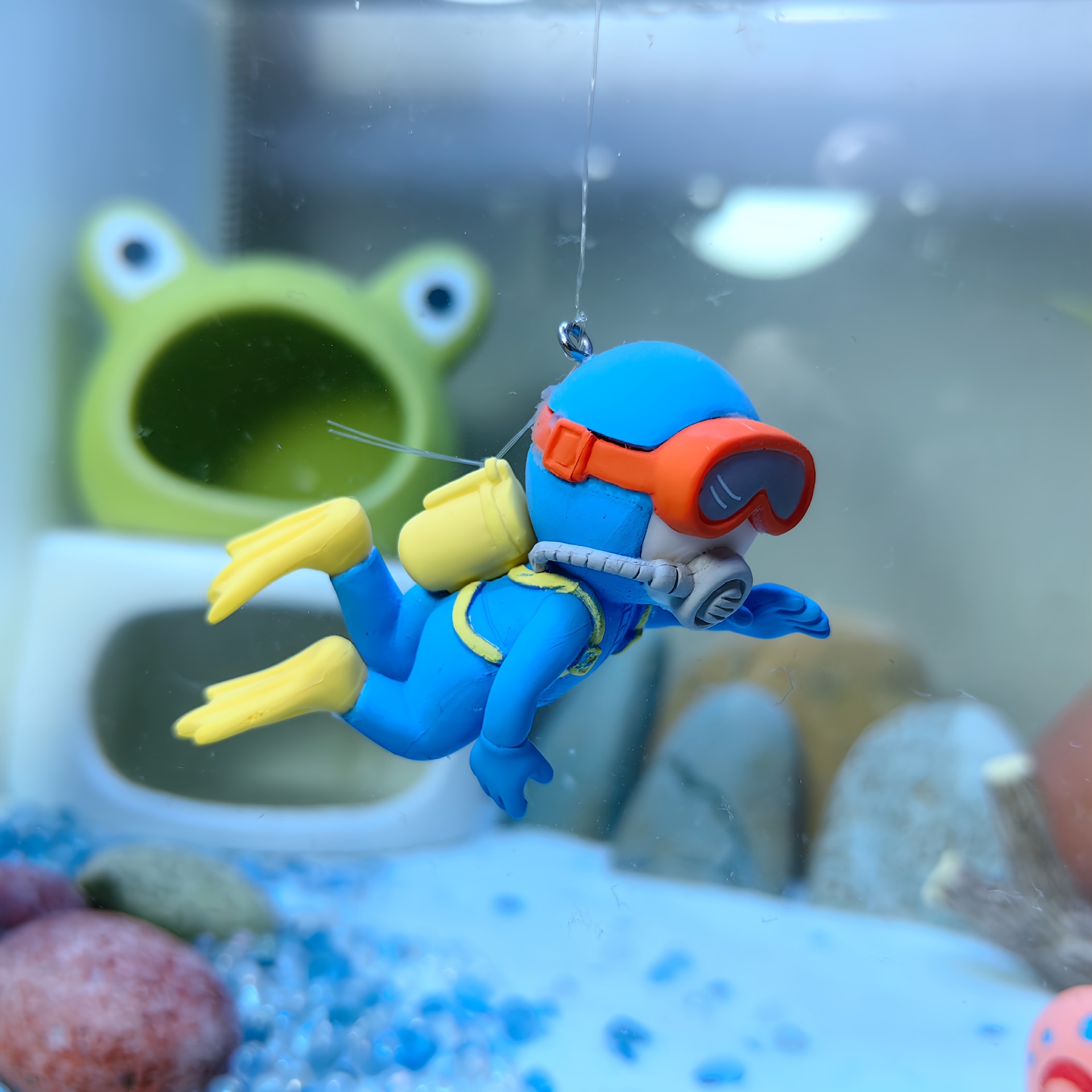 Mini Aquarium Floating Decor Accessories Cute Diver Surf Boy Whale Girl  Anime Figure Decoration Fish Tank Landscaping Ornament - Pet Supplies -  Temu Germany
