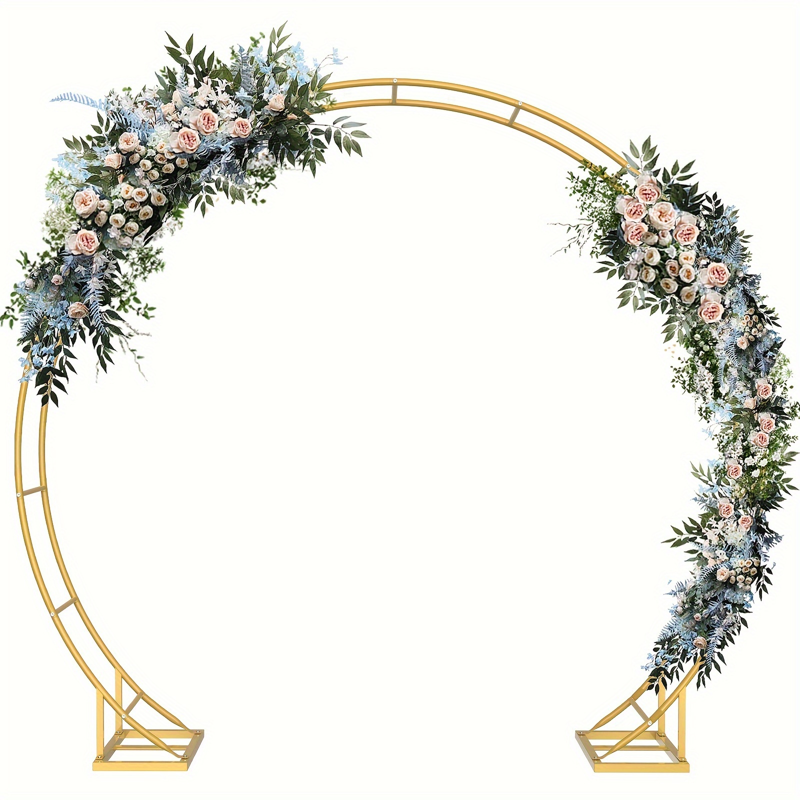 

1pc Double Layer Party Wreath, Double Layer Background Bracket, Triangular Tripod, Stable Bracket Structure, Bracket, For Graduation Season, Birthday Party, Wedding, Christmas Decoration Supplies