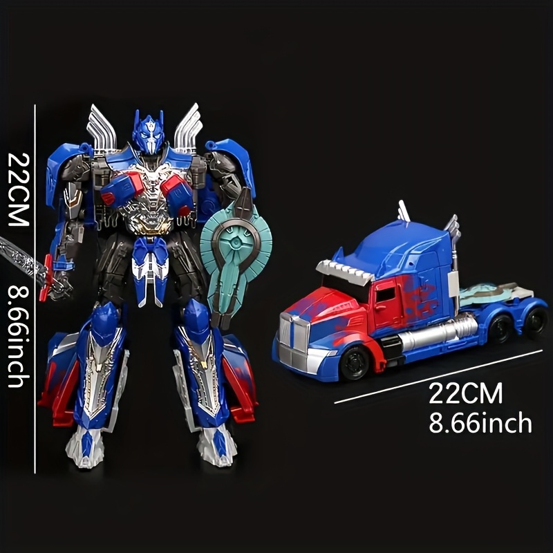 Blue Pillar Robot Toy, Combat Action Figure, Toy Car Model Toy