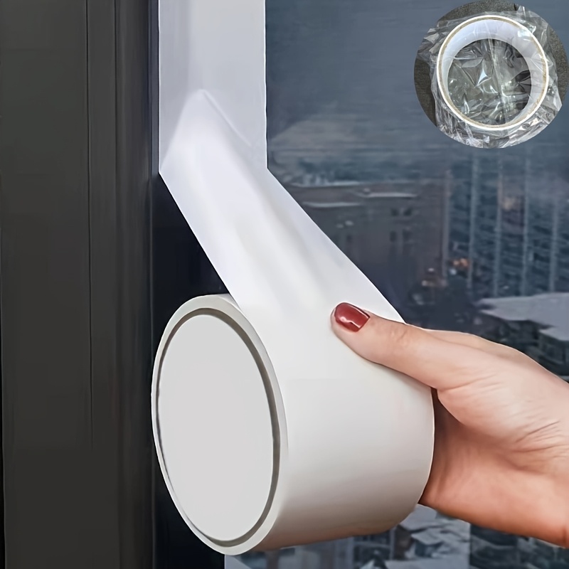 1 Roll Winter Window Weather Stripping, Thermal Insulation, Windproof, Waterproof, With High- Tape For Winter Draft And Energy