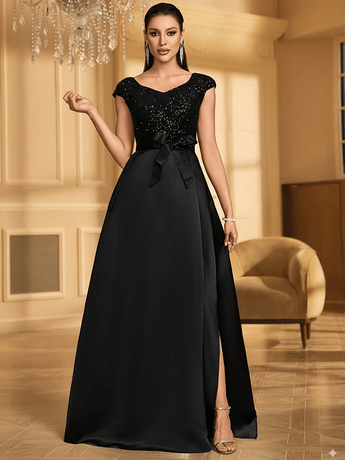 elegant stylish long dresses family birthday
