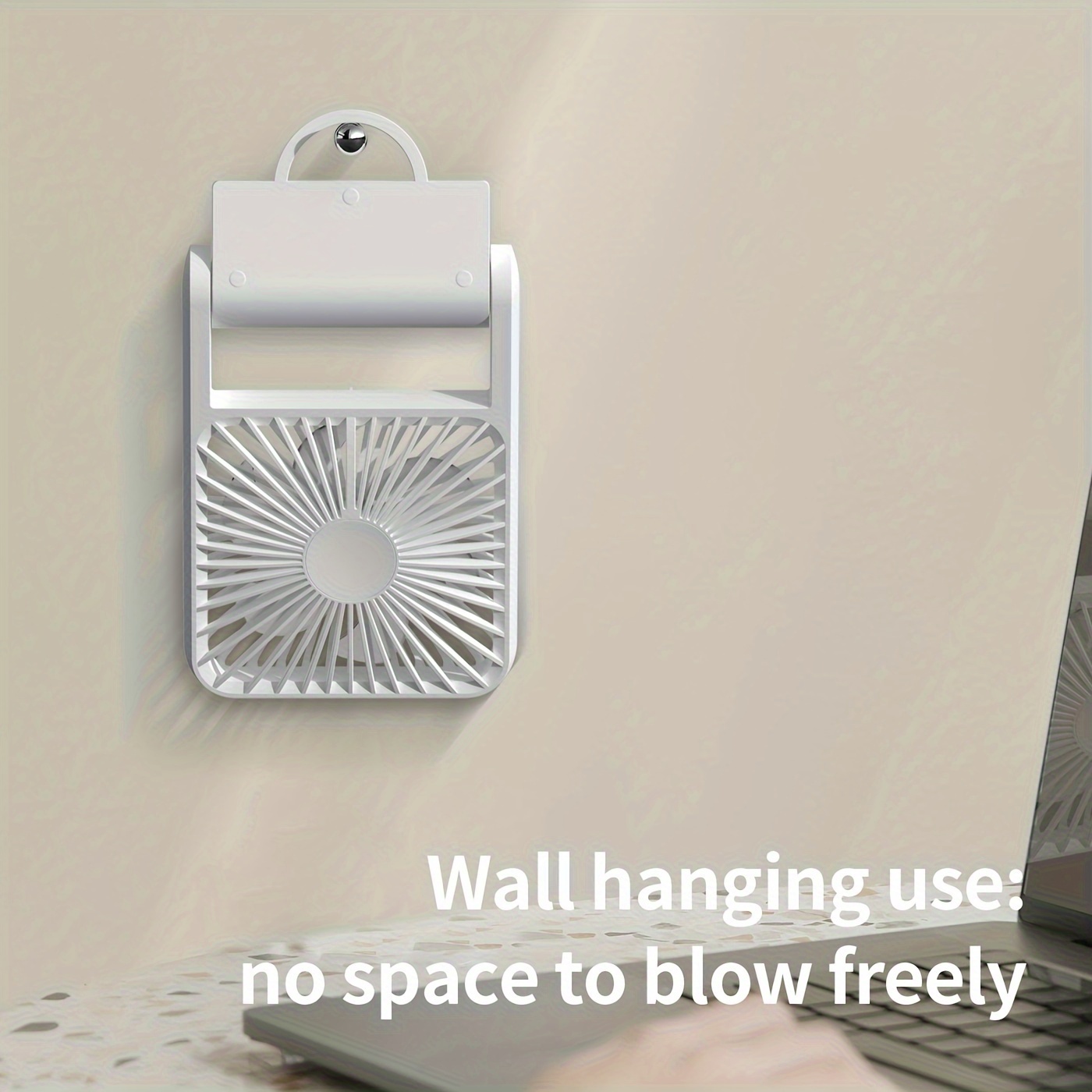 

Small Fan For Home Office, Long Aging Rechargeable Battery Powered Fan, Quiet Strong Wind With Hook, Indoor Portable Fan Usb Fan For Car Interior, Office , Party, Powder Room, Gym, Etc