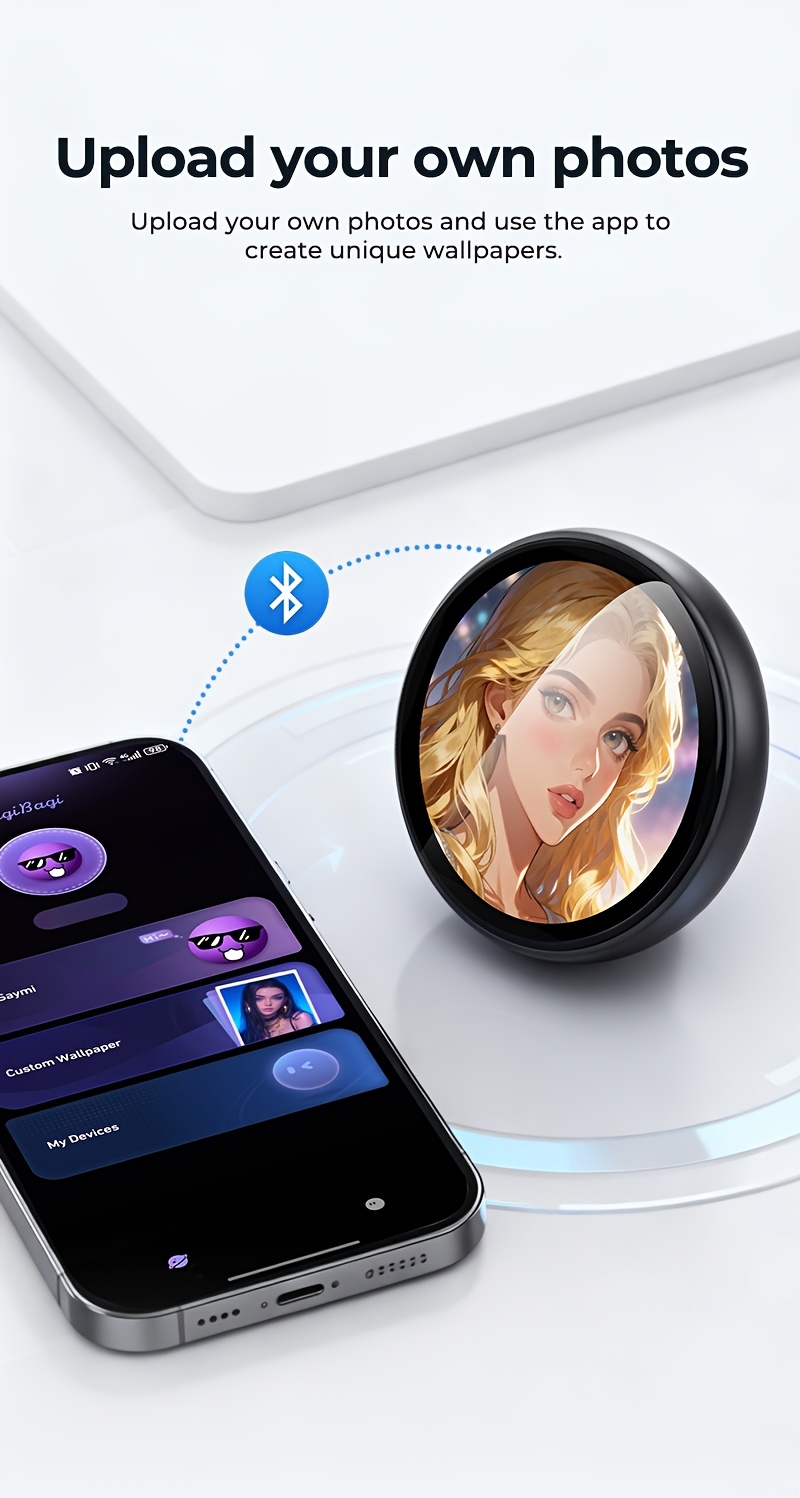 ZNP Skaitmeninis ženklelis, AI palydovas ženklelis, nešiojamas Bluetooth vertėjas, įrenginys, vertantis į 60 kalbų, neprisijungęs prie interneto, HD jutiklinis ekranas, Wi-Fi nereikalingas, visų viename asistentas kelionėms/verslui/gyvenimui