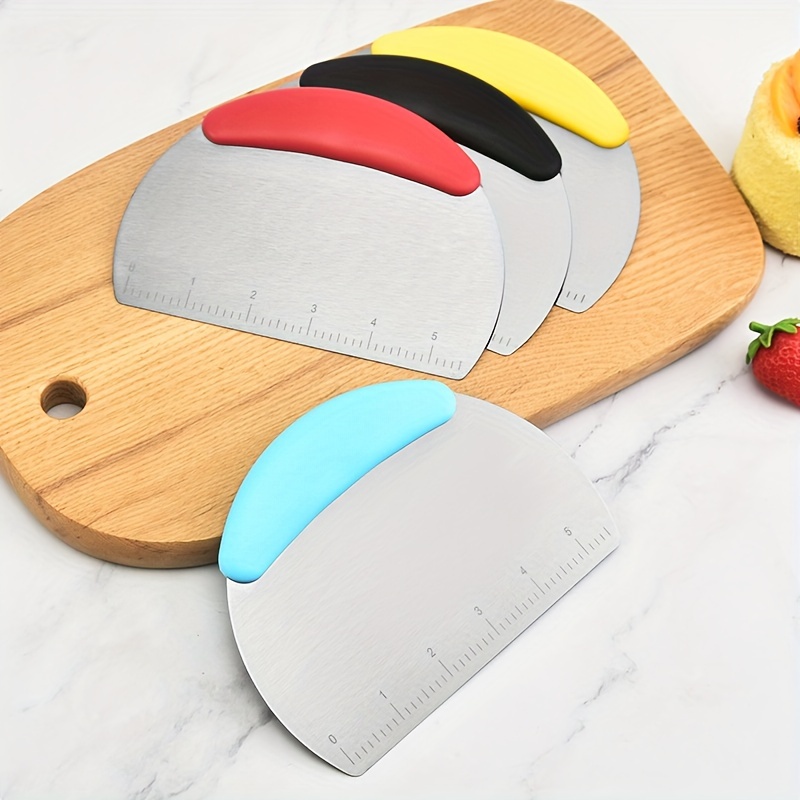 Dough Scraper For Baking Silicone Dough Slicer With Measuring Pastry  Cutters With Scale Flour Scraper Dough Slicer Sugar Divider - AliExpress