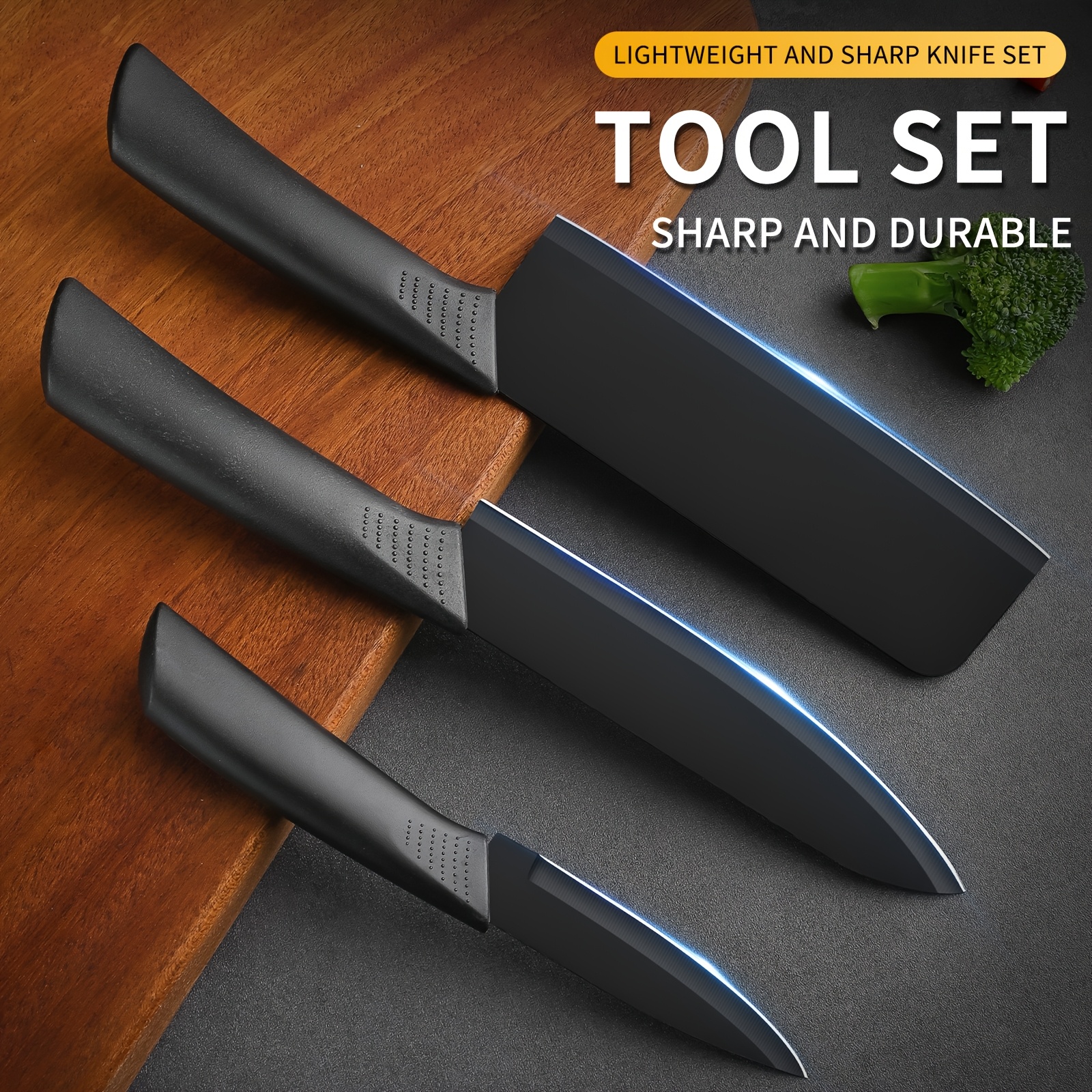 TEMU Hand Stainless Steel Kitchen Knives Suit, Including Chef Knife, Boning Knife, Butcher Knife, Kitchen Scissors, And Boneless Duck Fish Knife