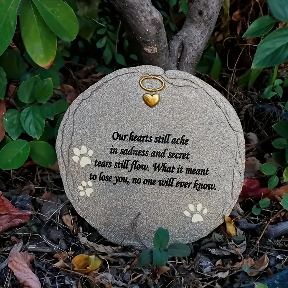 Pet Dog Dog Memorial Garden Stones Round Pet - Temu