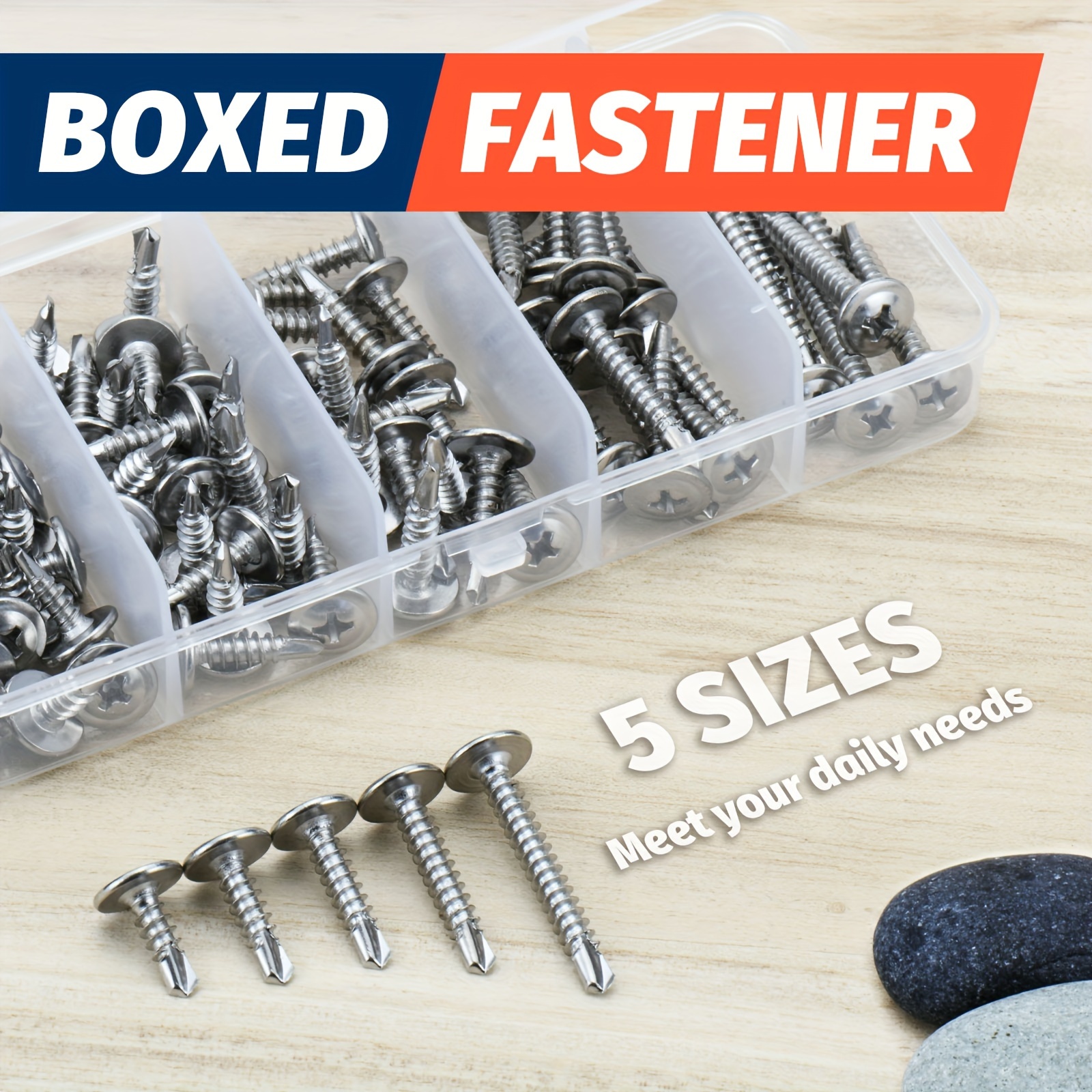 #8-18 Self-Drilling Screws - 1-1/2 Inch Zinc Plated Steel, Phillips Drive (100 Pack)