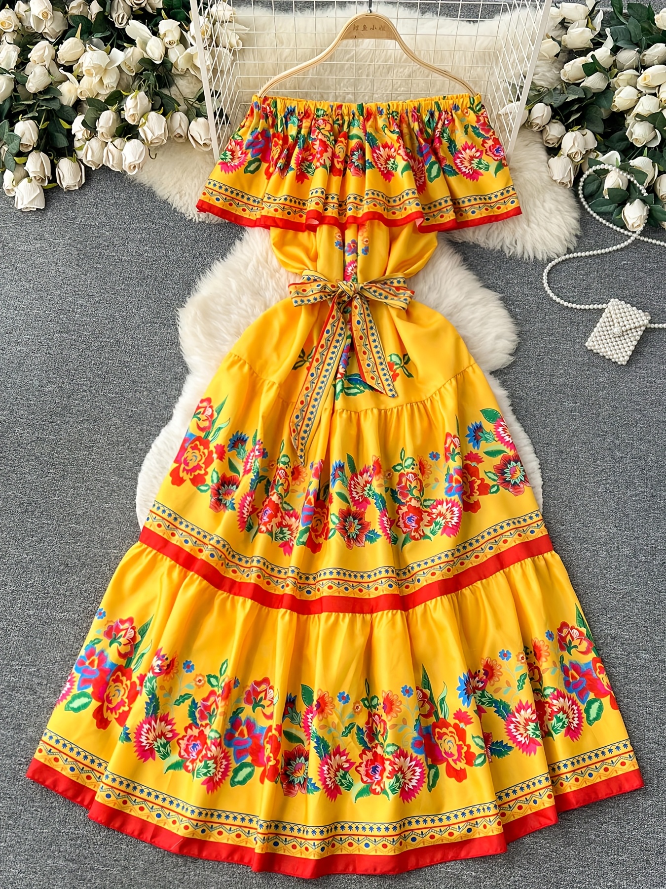 1pc mexican womens dress a traditional mexican dress women - Temu Bahrain