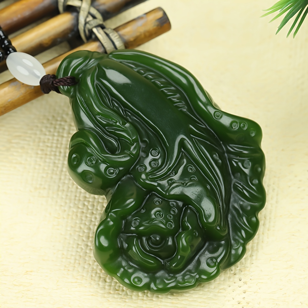 Natural Stone Ethnic Style Pendant Necklace, Prosperity Symbol