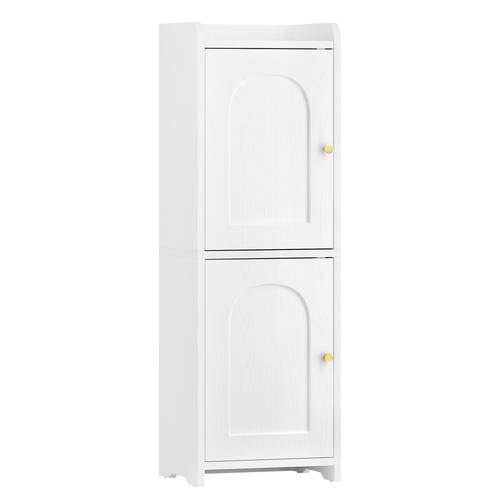 bathroom storage cabinet corner floor cabinet with 2 doors and adjustable shelf narrow toilet paper cabinets bathroom organizer for small spaces