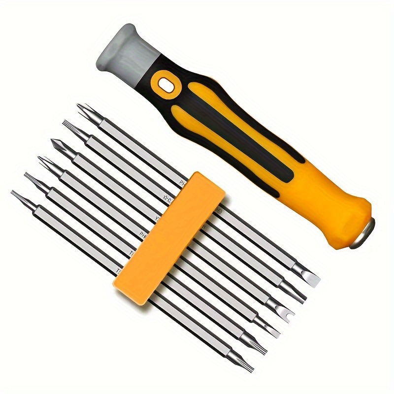 

1set Multi-functional Screwdriver, 13 In 1 Screwdriver Set, Double Head Screwdriver Bits, Slotted Phillips Torx Screwdriver Bits, Repair Tool