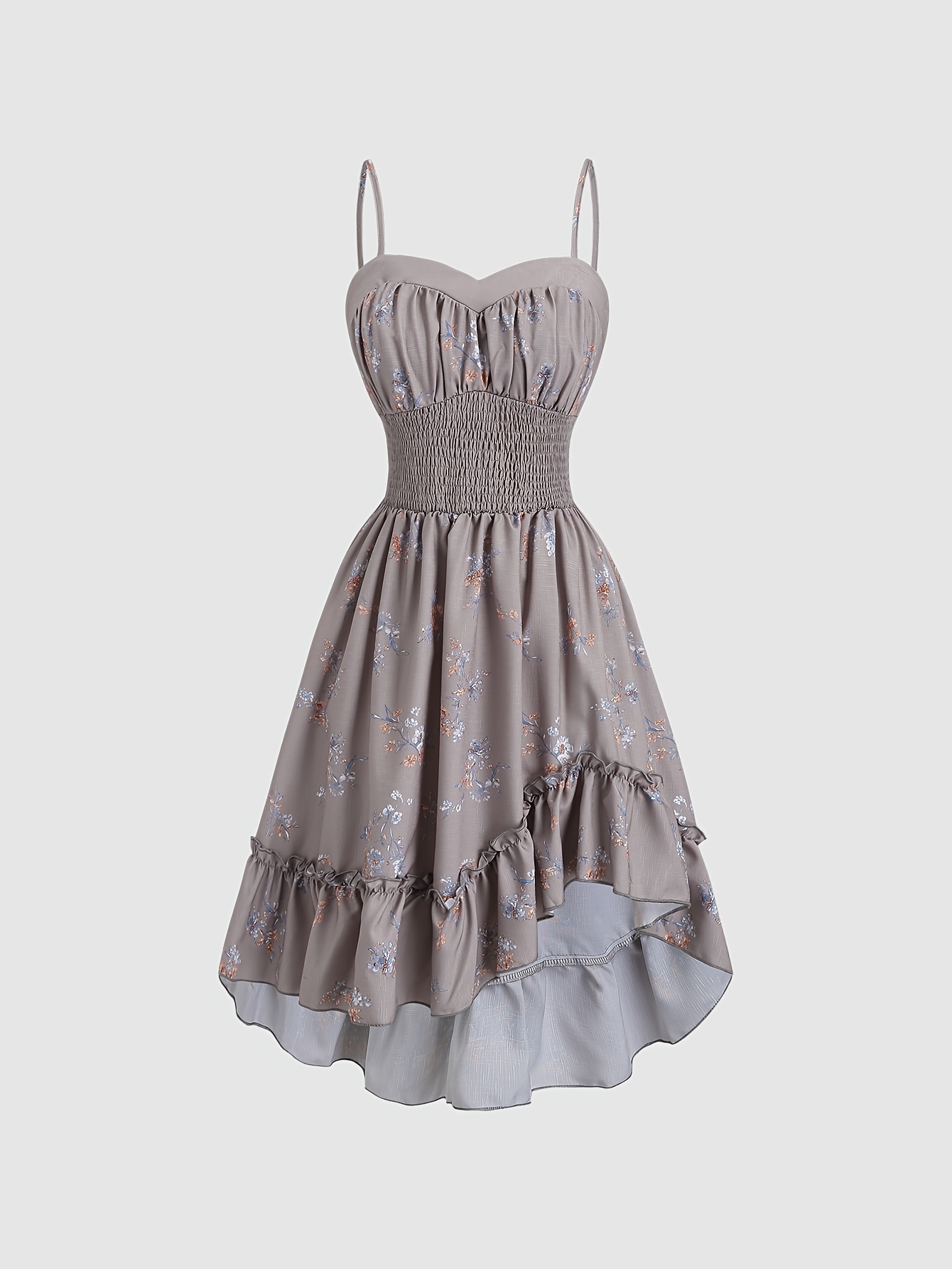 floral print mini dress women ruched waist - Temu Austria