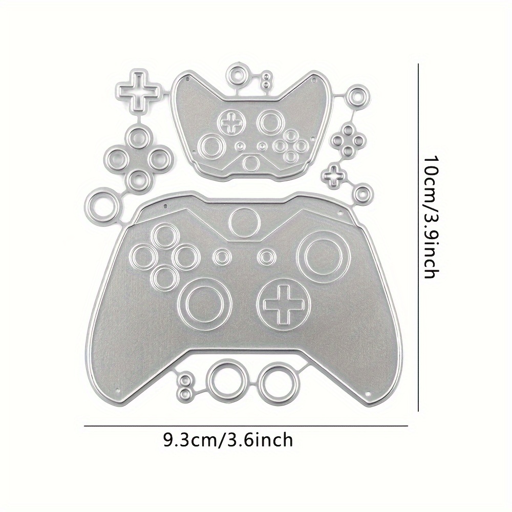 Image of 1pc Game Console Controller Metal Cutting Mold, Embossing Die Cutting, Used For Diy Card Making, , Craft Supplies, Template Mold, Album Paper Die Cutting, Craft Decoration