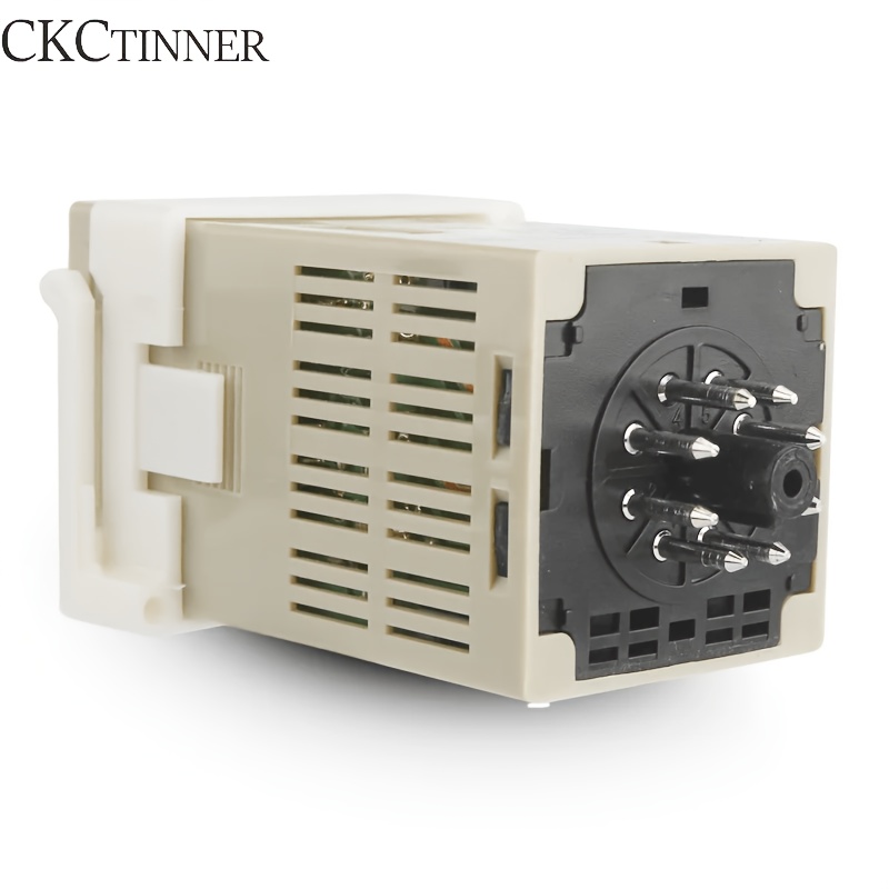 item picture   programmable timer relay switch dh48s 2zh 0 01s 99h99m  24v ac220v delay timer socket base   2 group contacts